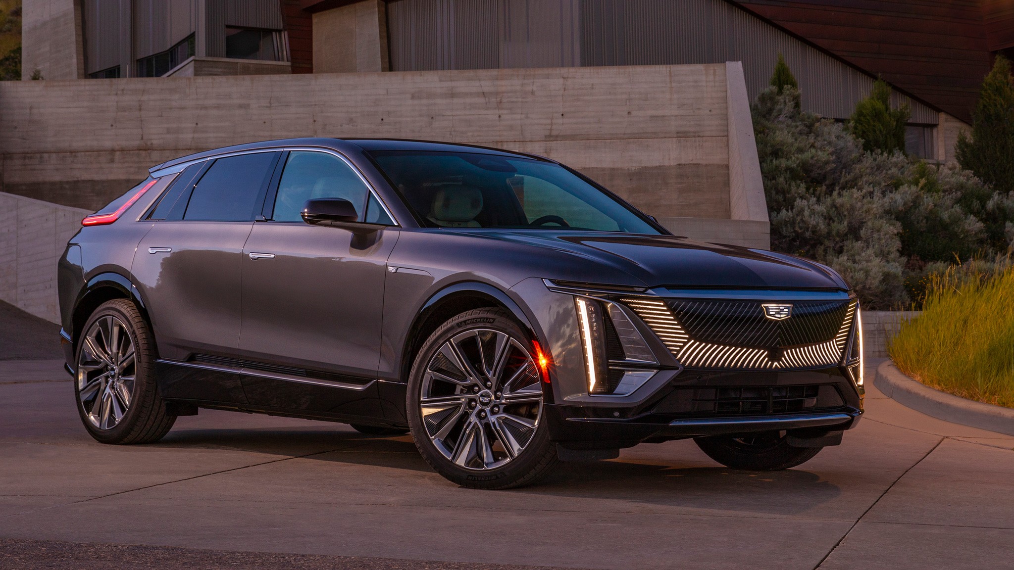 2023 Cadillac Lyriq EV front three quarter 2