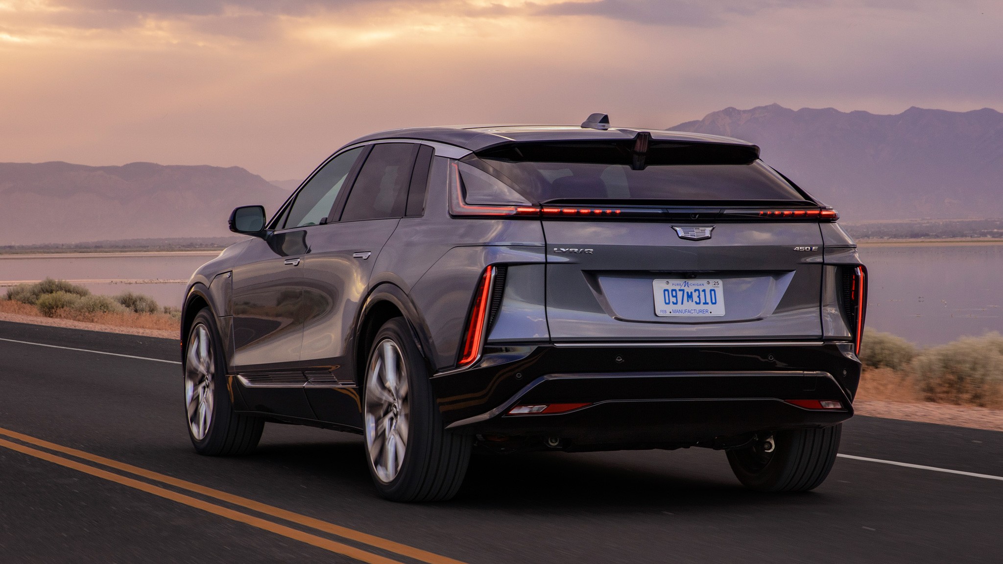 2023 Cadillac Lyriq EV in motion 4