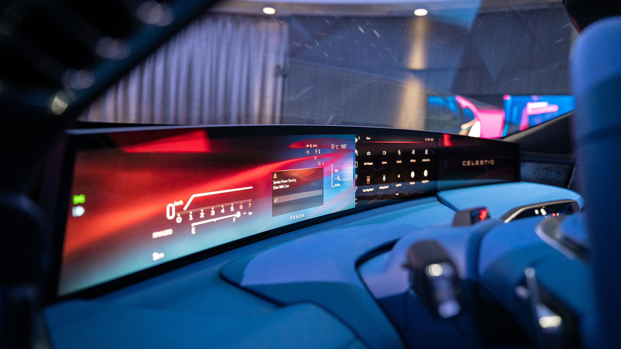 2024 cadillac celestiq details dash