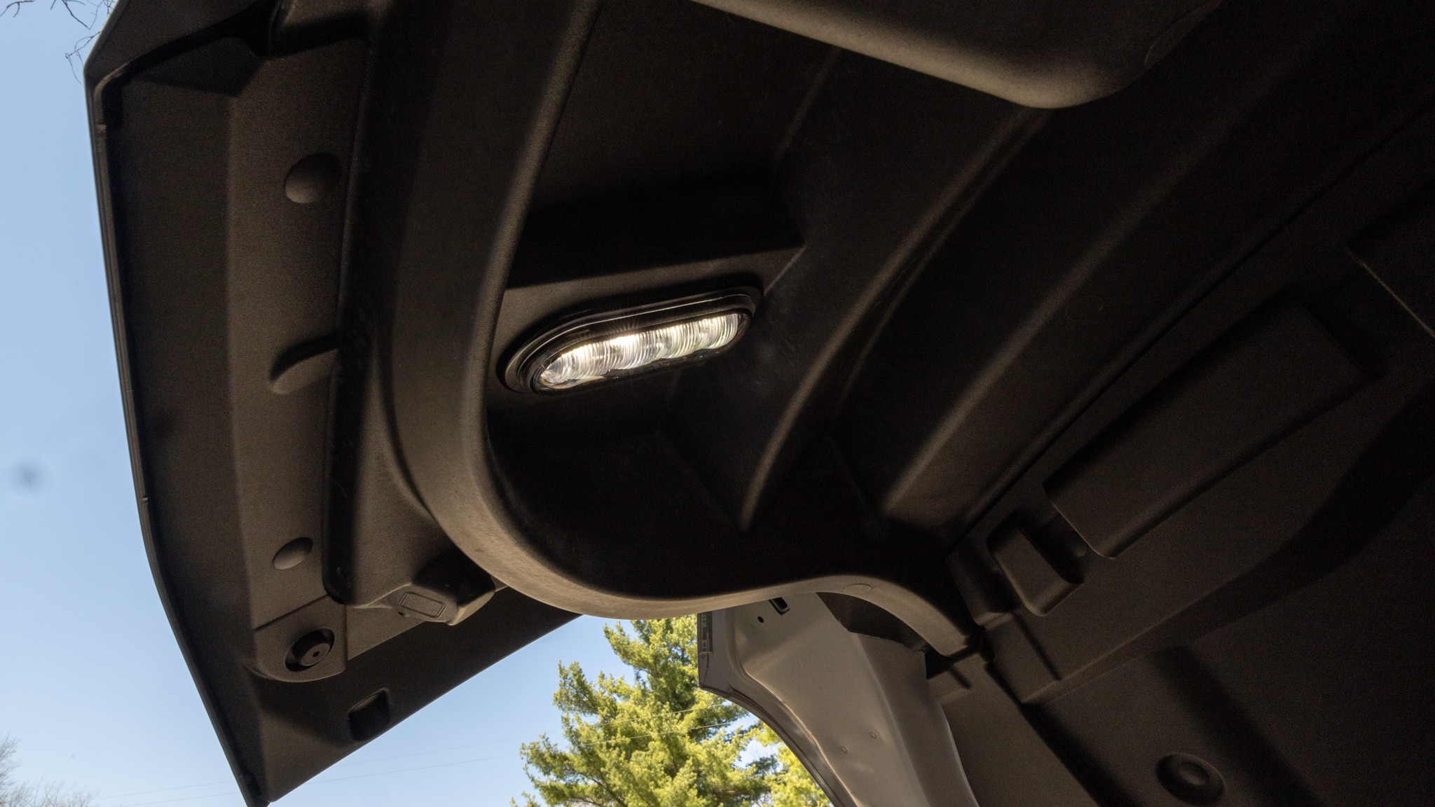 035 2023 Ford F 150 Lightning XLT front trunk interior light