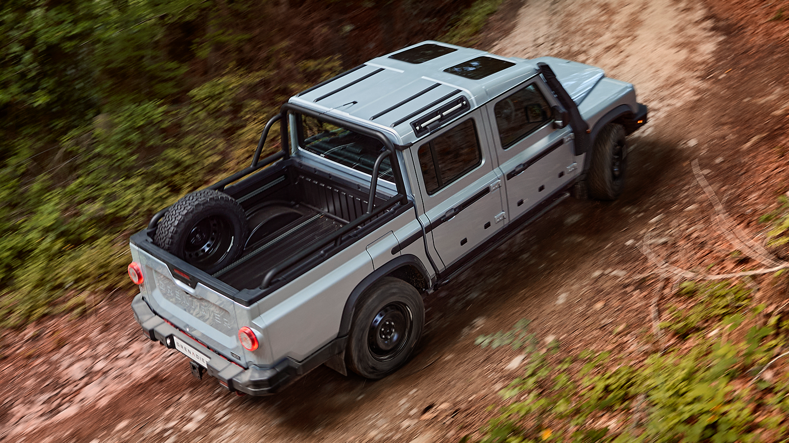 Ineos Grenadier Quartermaster off road pickup truck motion side