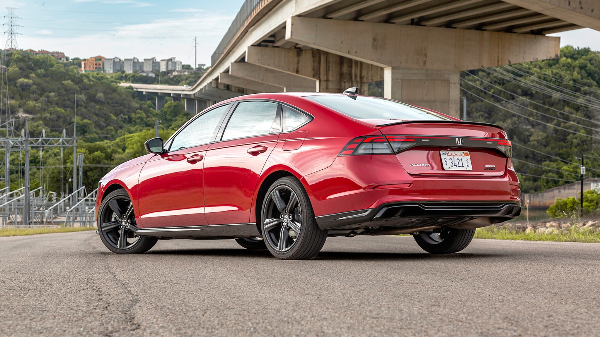 020 2024 Honda Accord Hybrid rear three quarters
