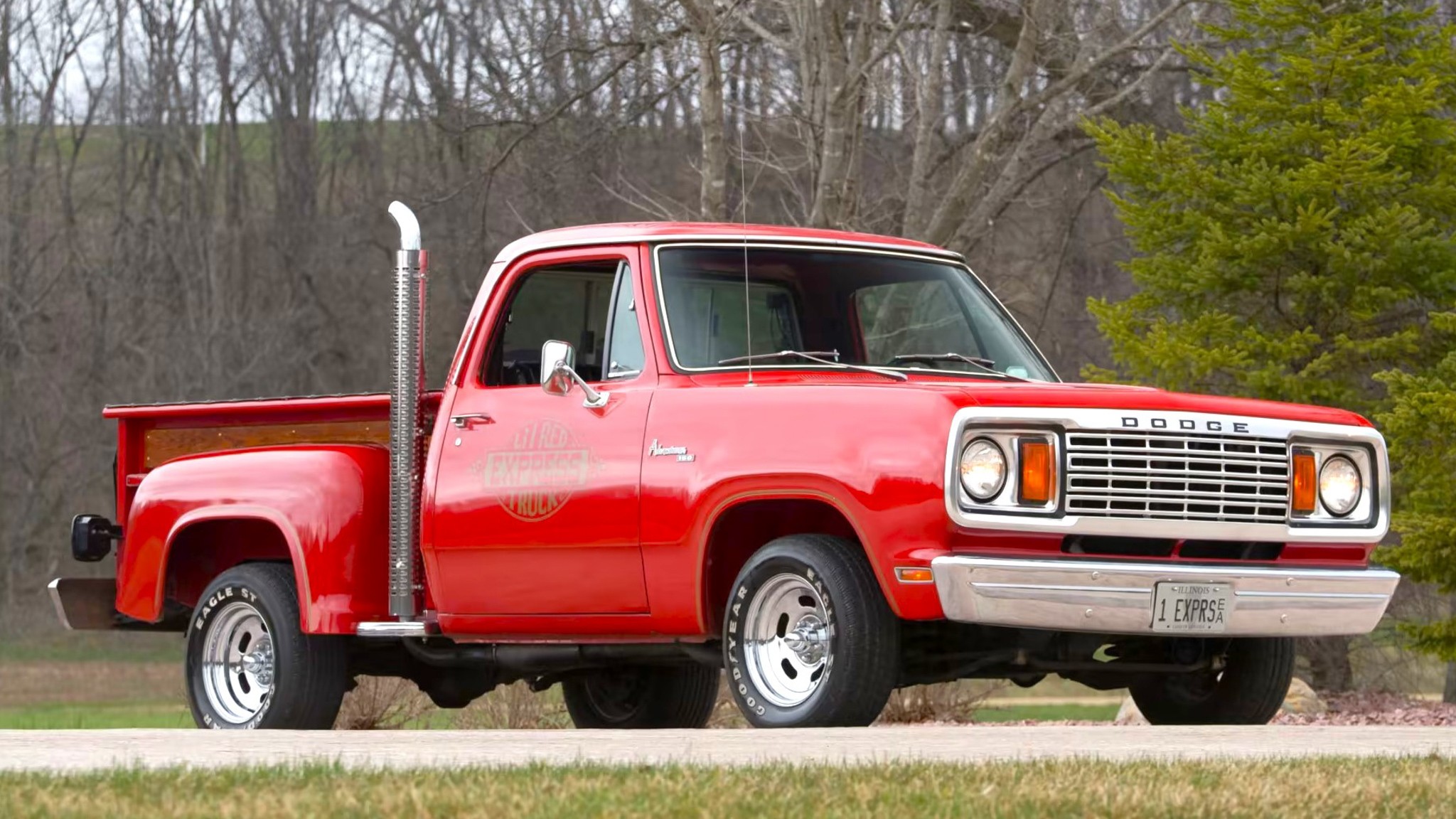 005 1978 dodge d150 lil red express mecum