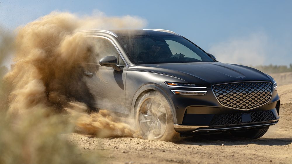 001 2023 Genesis Electrified GV70 off road action