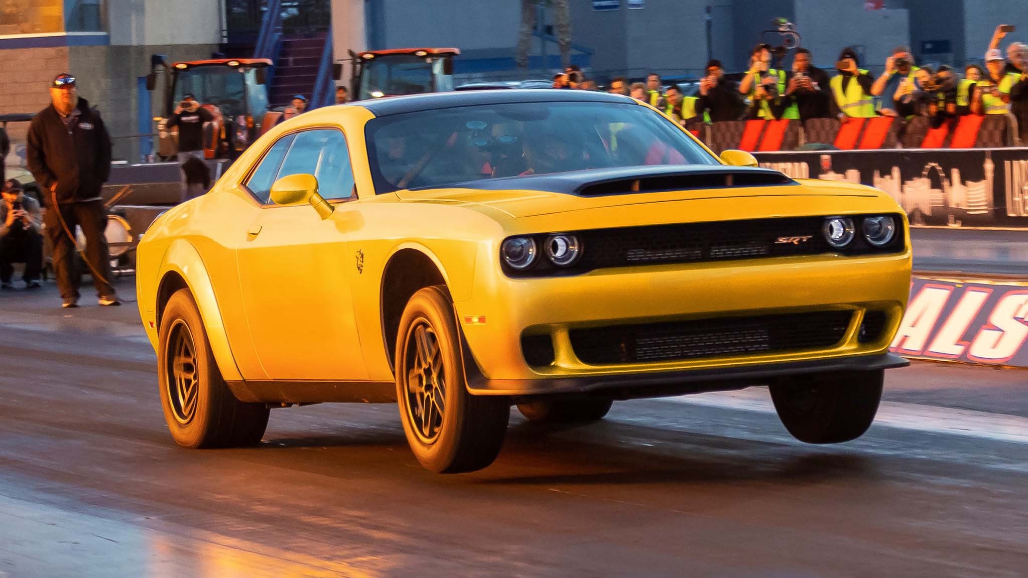002 2023 dodge srt challenger demon 170 launch YELLOW