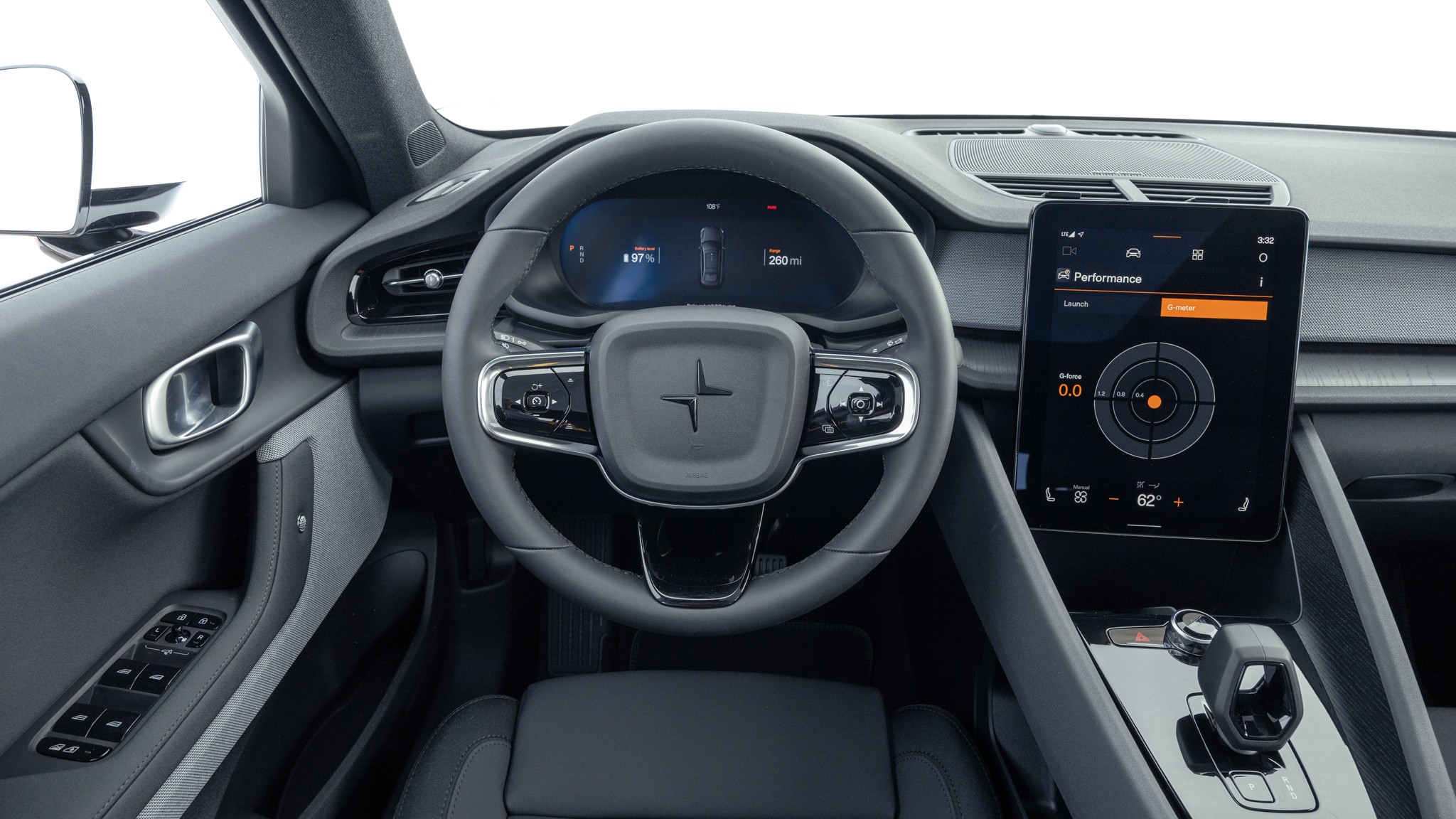 004 2024 polestar 2 awd dashboard