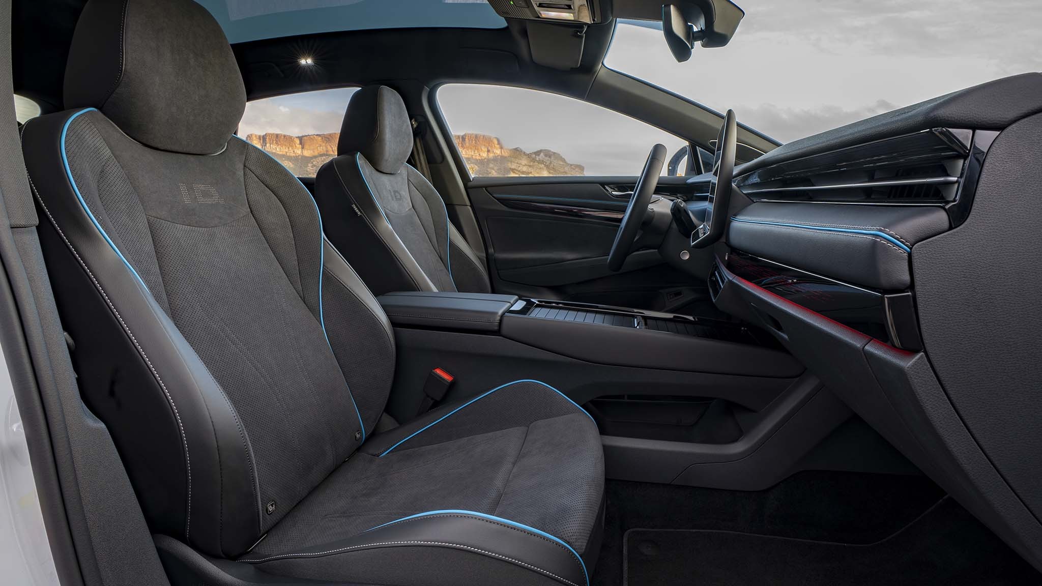 011 2025 volkswagen vw id7 electric sedan front seats