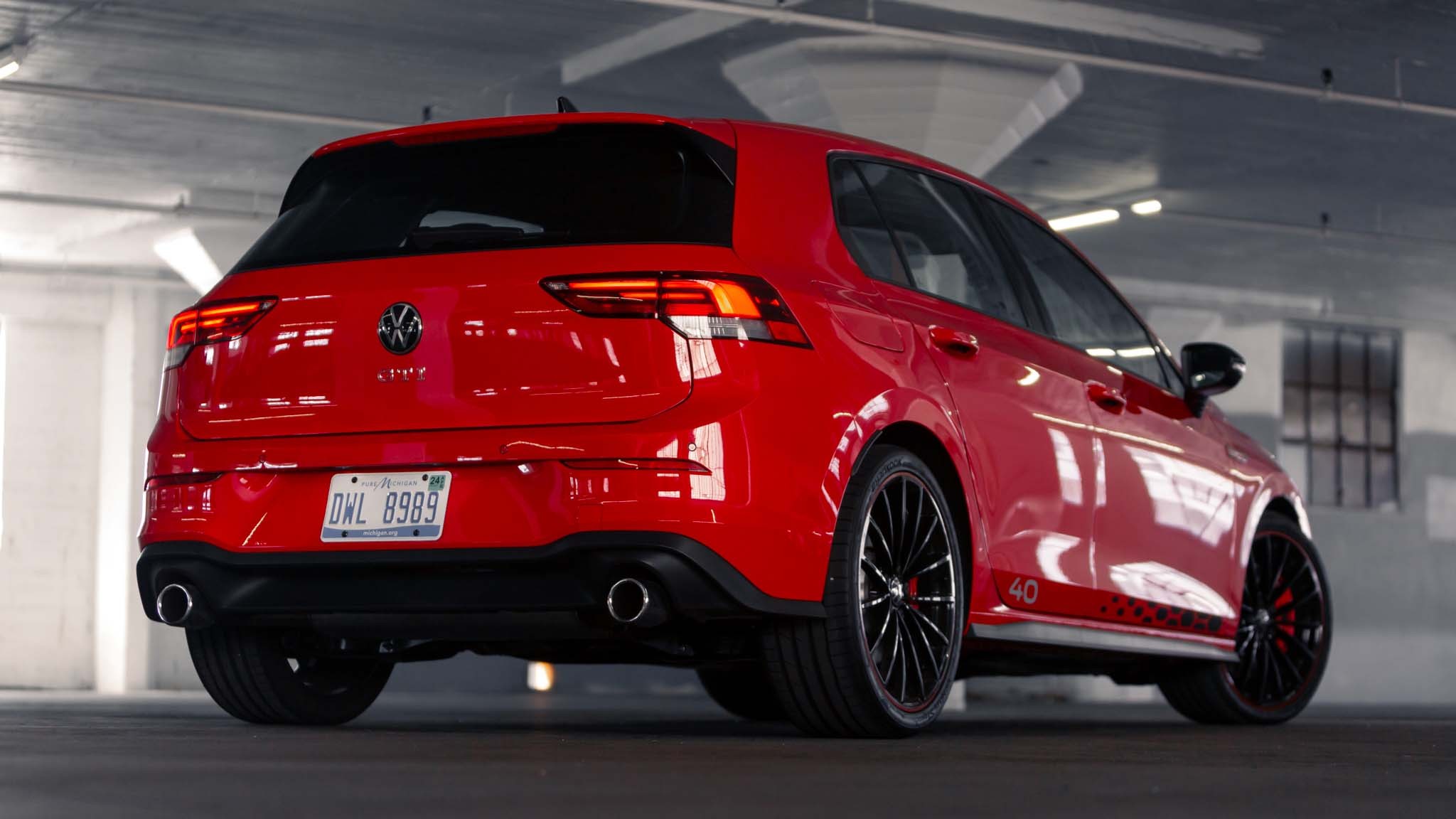 026 2024 volkswagen golf gti rear three quarter iew