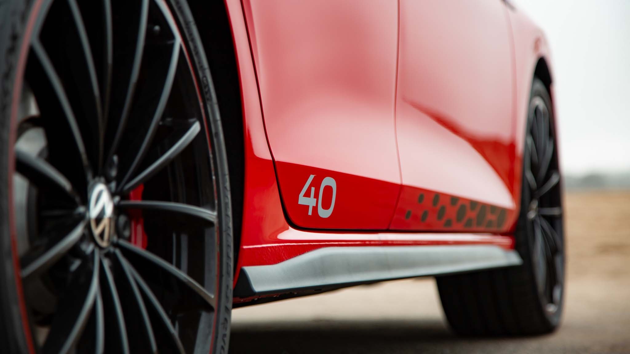 023 2024 volkswagen golf gti side close up