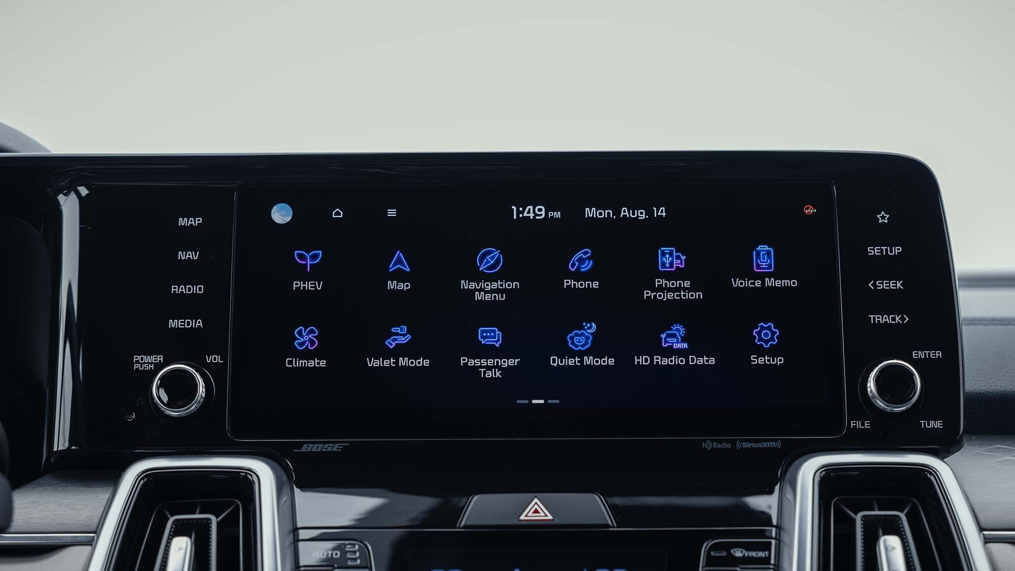 013 2023 kia sorento phev infotainment system