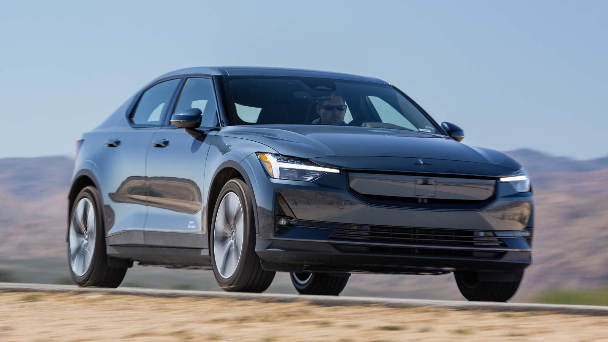 022 2024 polestar 2 front in motion view