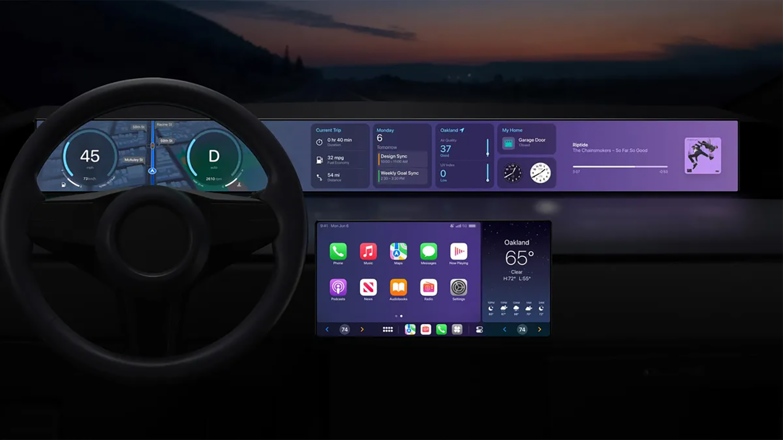 2023 Apple CarPlay interface