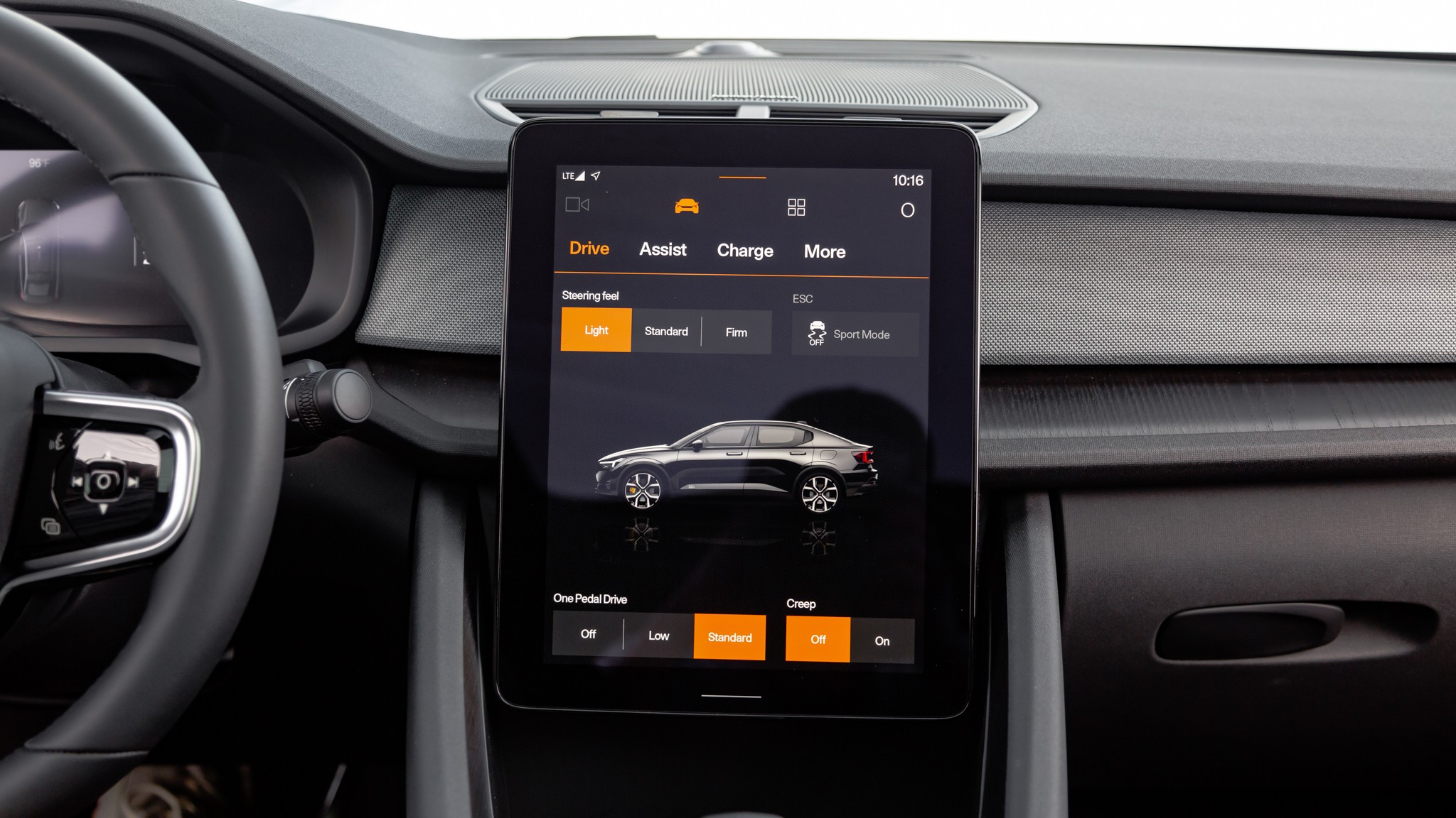 001 2024 Polestar 2 RWD infotainment