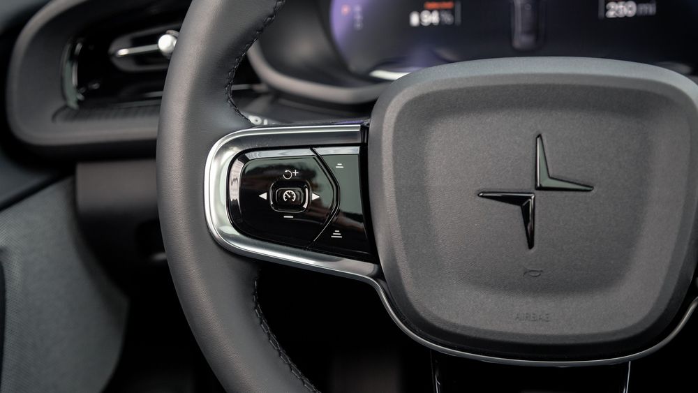 003 2024 Polestar 2 RWD steering wheel controls