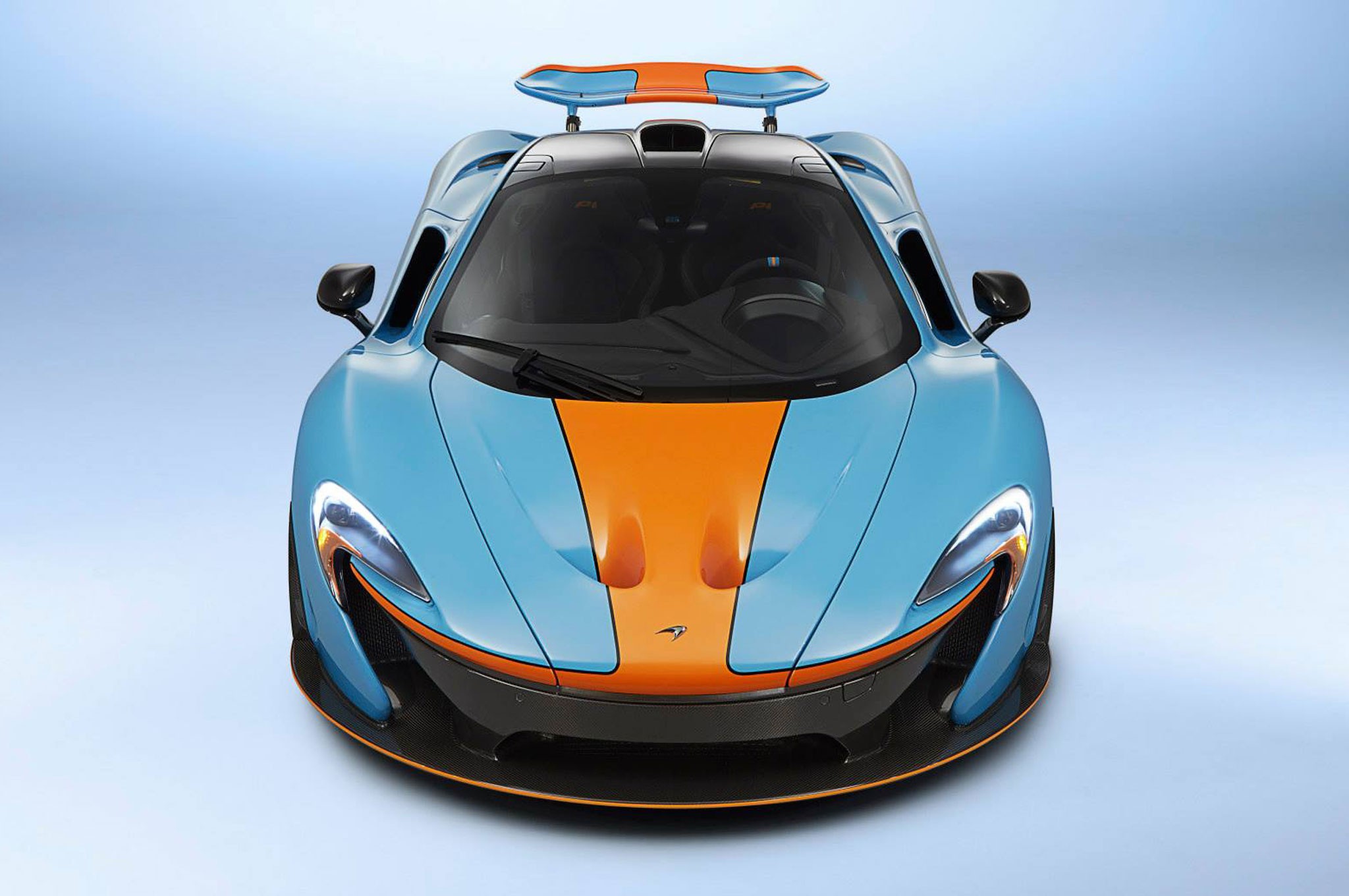 McLaren P1 in Gulf livery by MSO Bespoke overhead front end