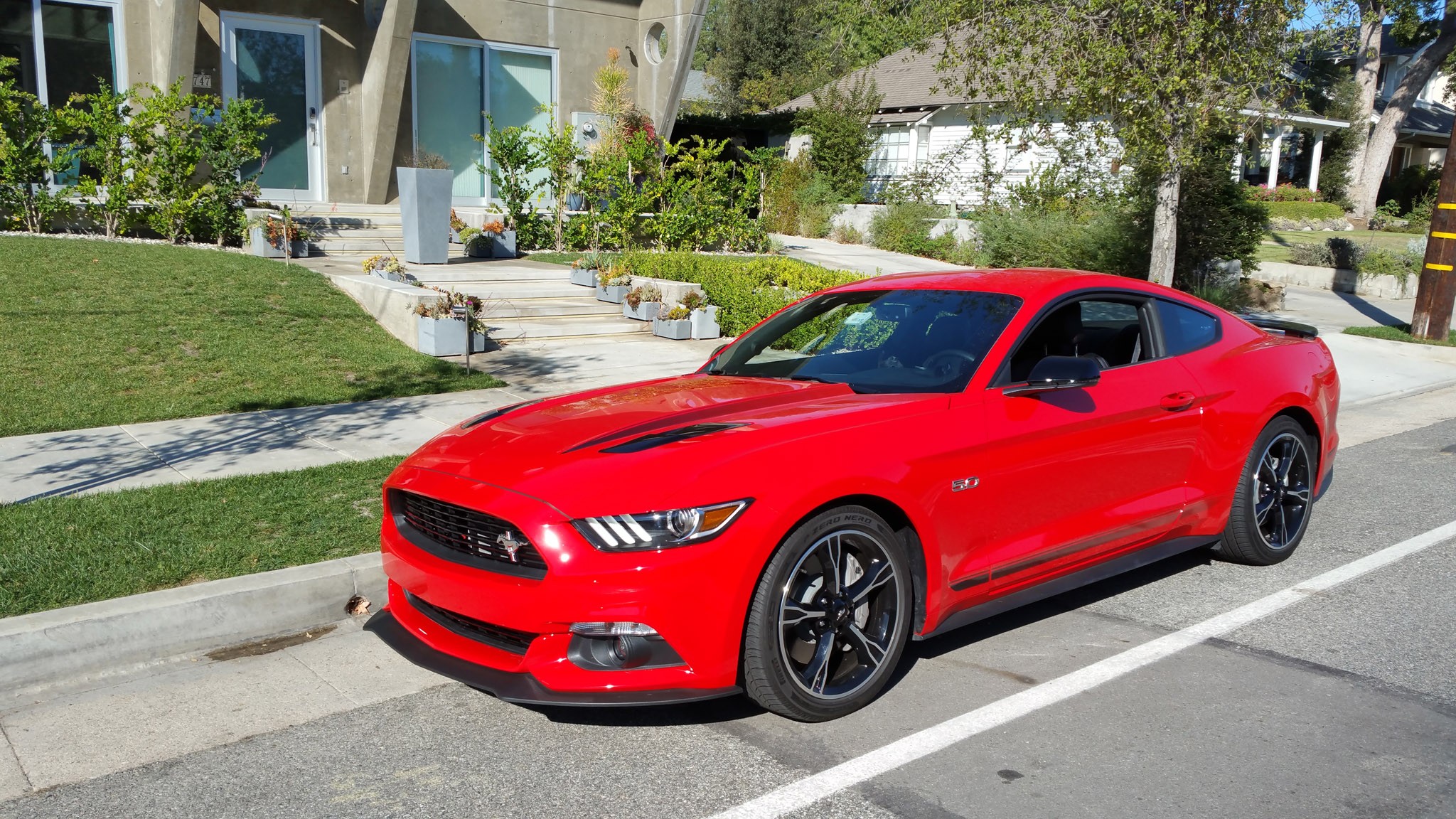 2016 Ford Mustang GT California front three quarter