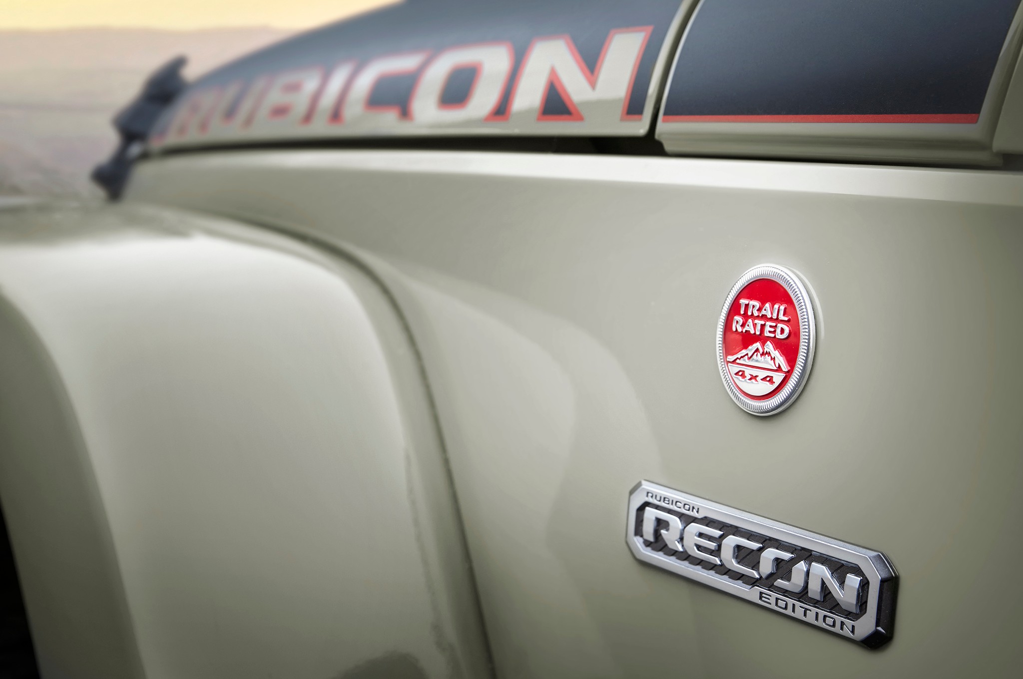 2017 Jeep Wrangler Rubicon Recon Badging