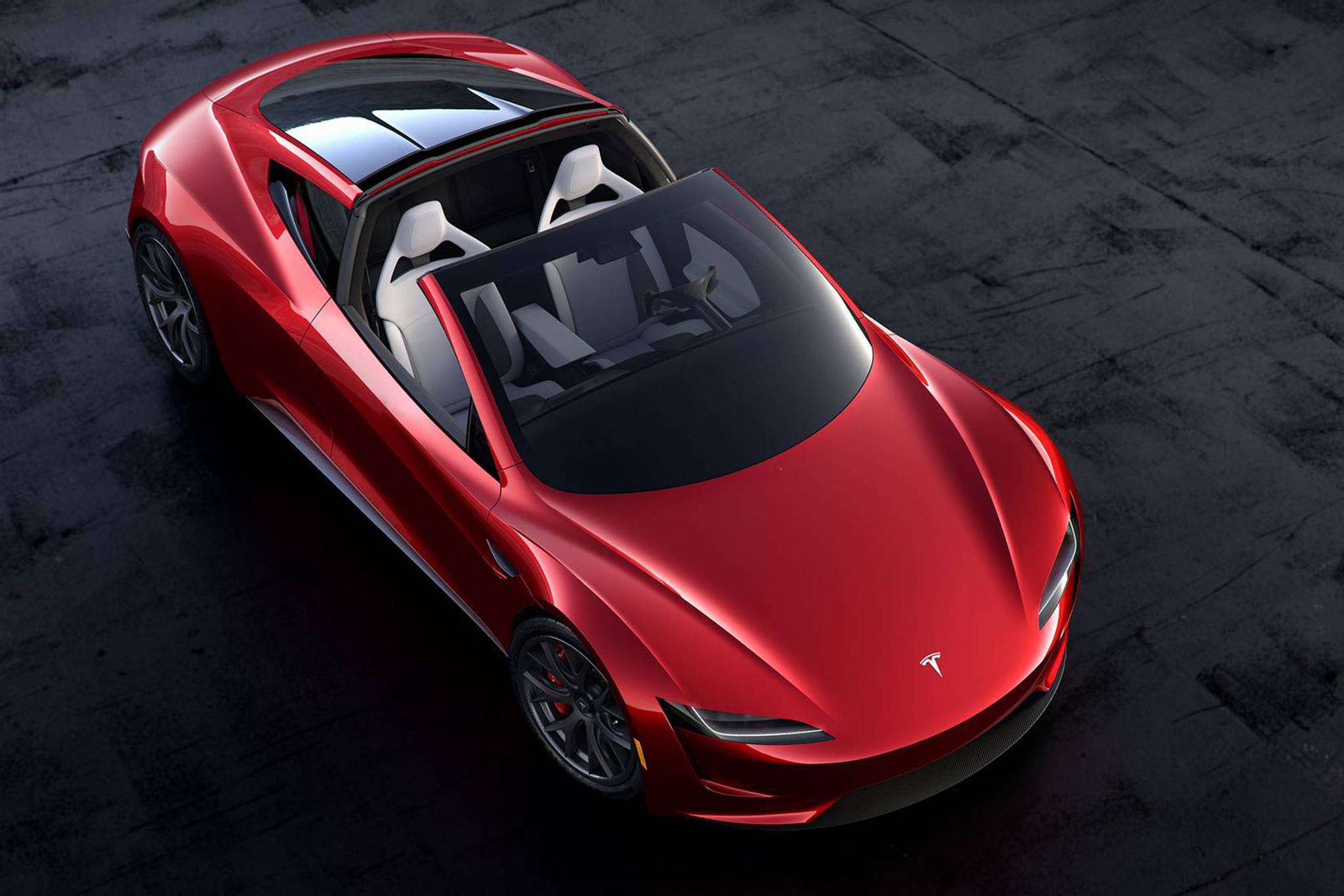 2020 Tesla Roadster Above