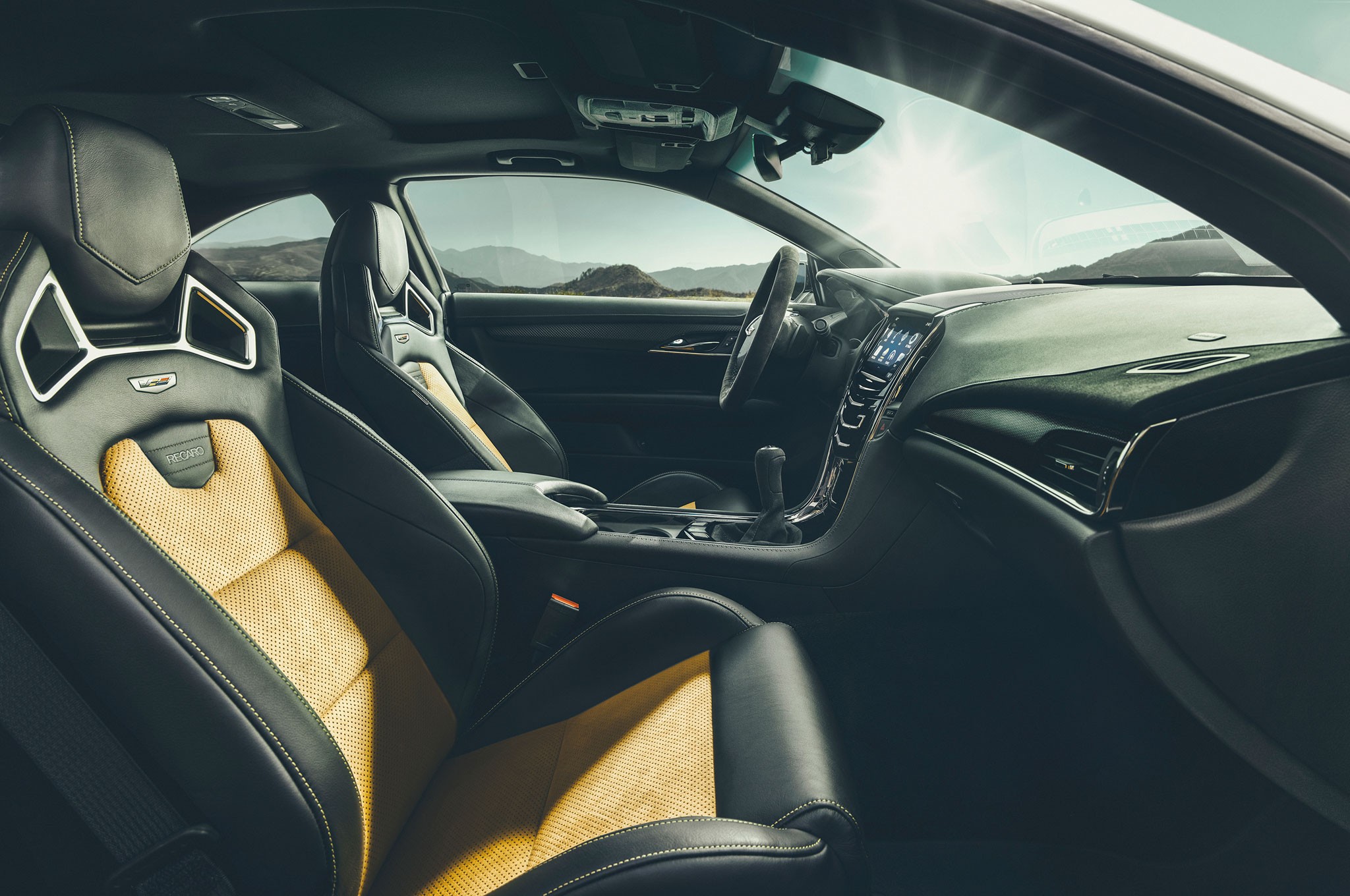 2016 Cadillac ATS V Coupe Recaro seats