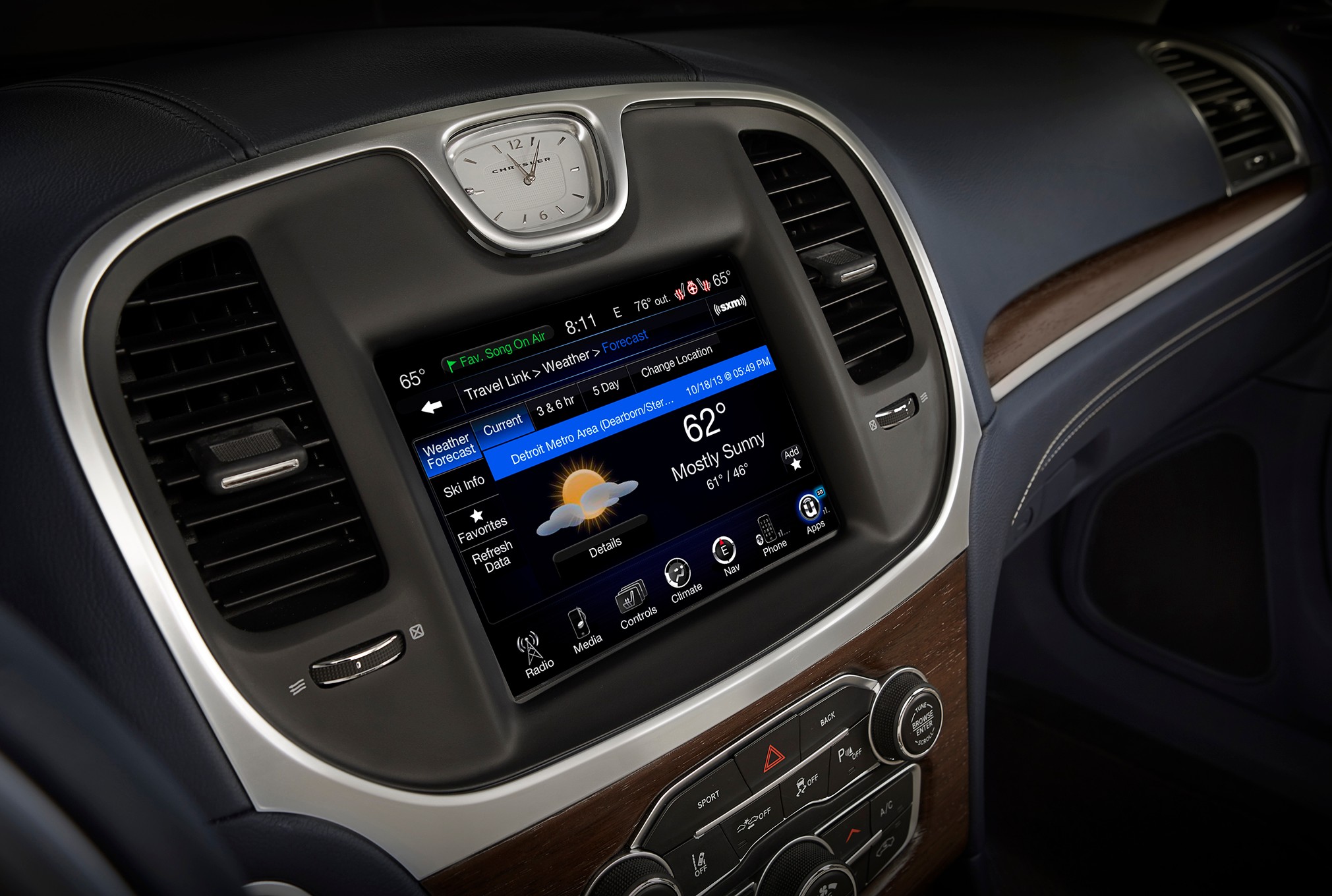 2015 Chrysler 300C Platinum weather app