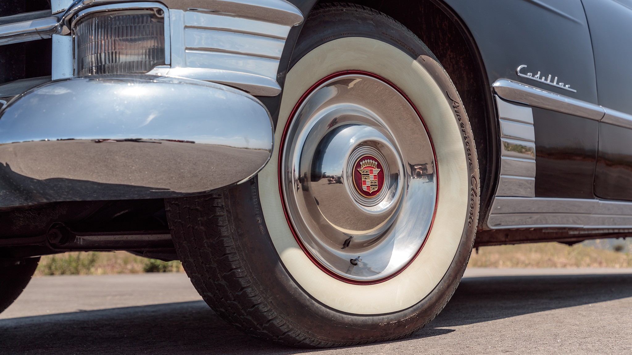 1949 Cadillac Series 62 Sedanette front wheel