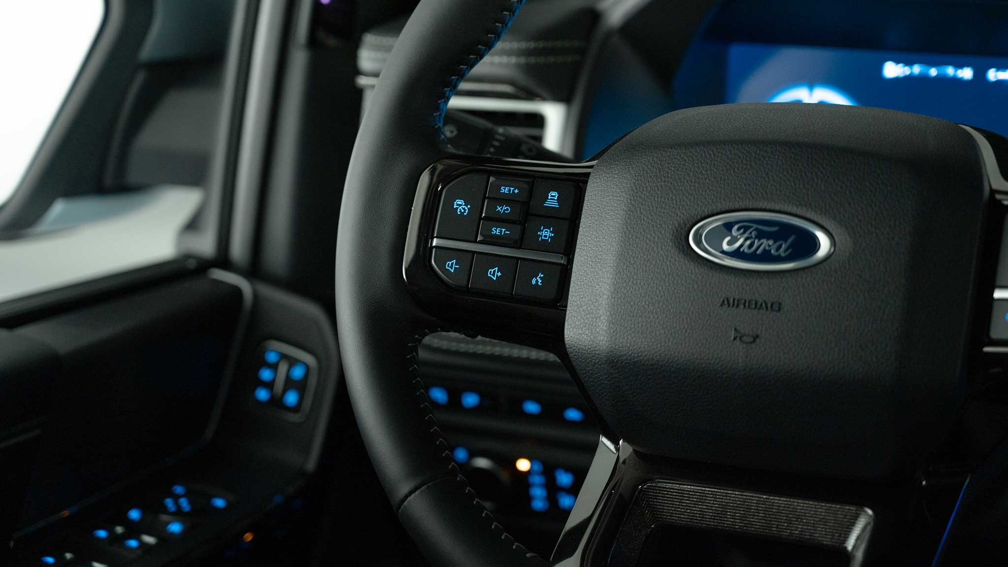 2022 Ford F 150 Lightning left steering wheel controls