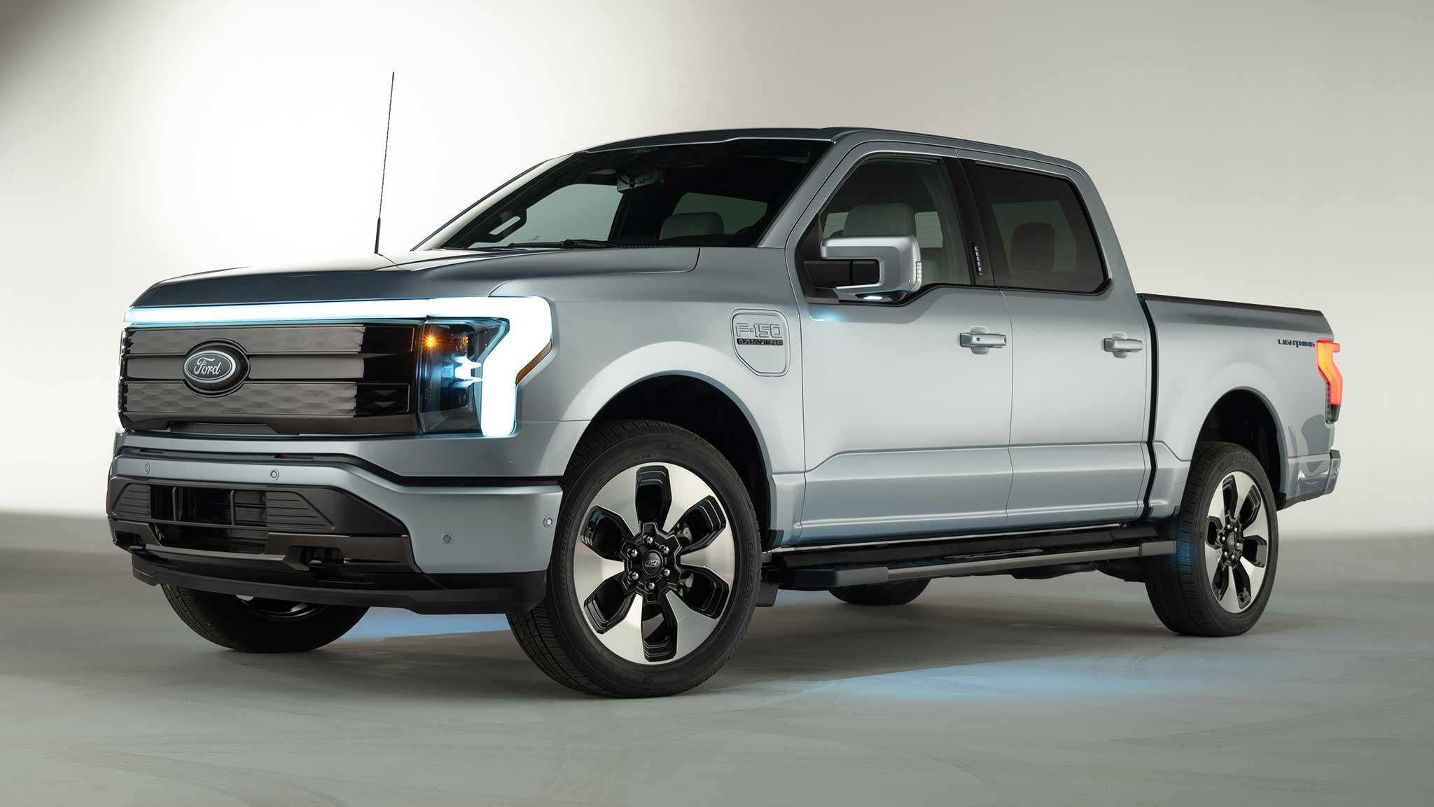 2022 Ford F 150 Lightning angle view