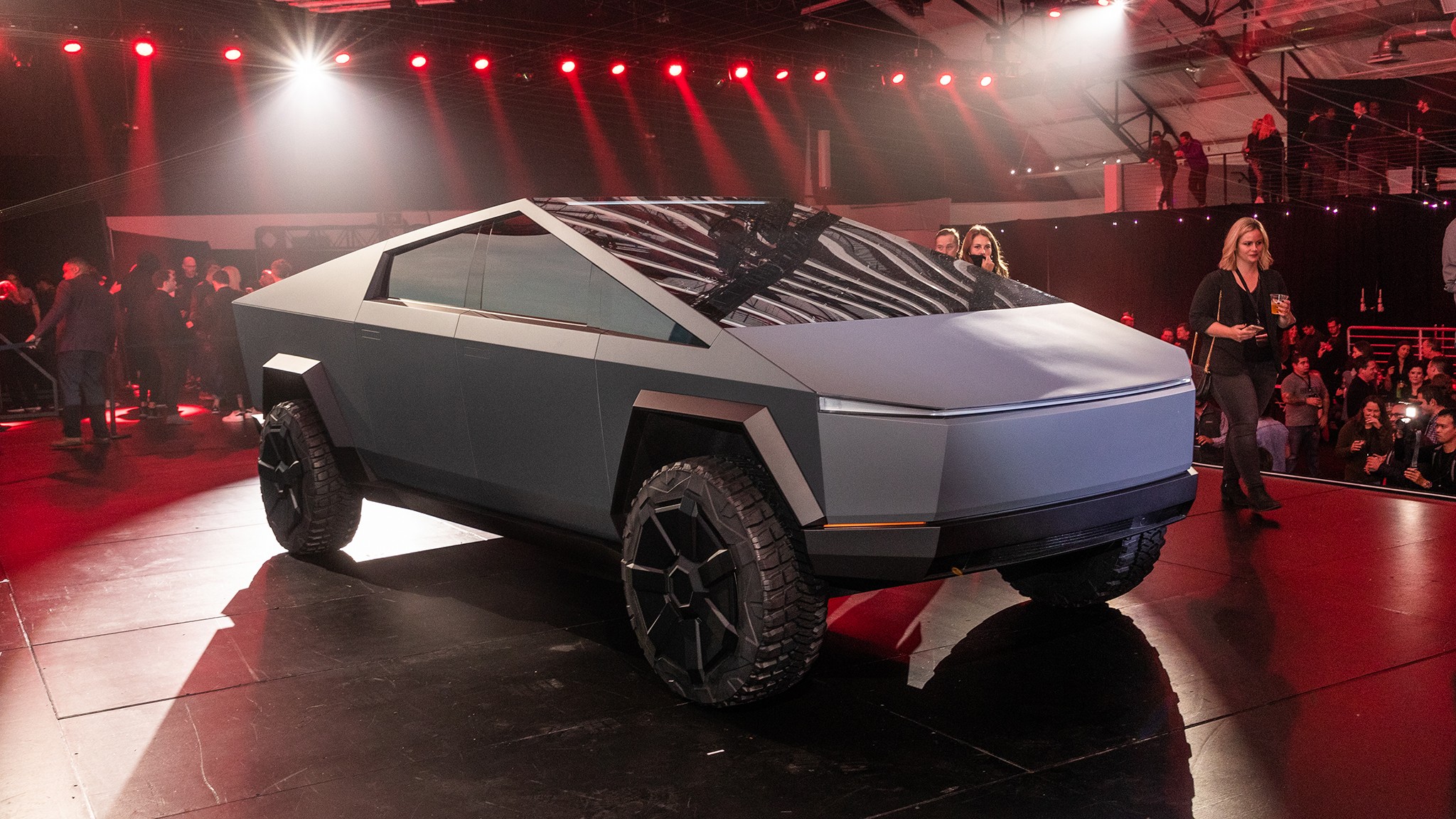 Tesla Cybertruck electric pickup detail 8