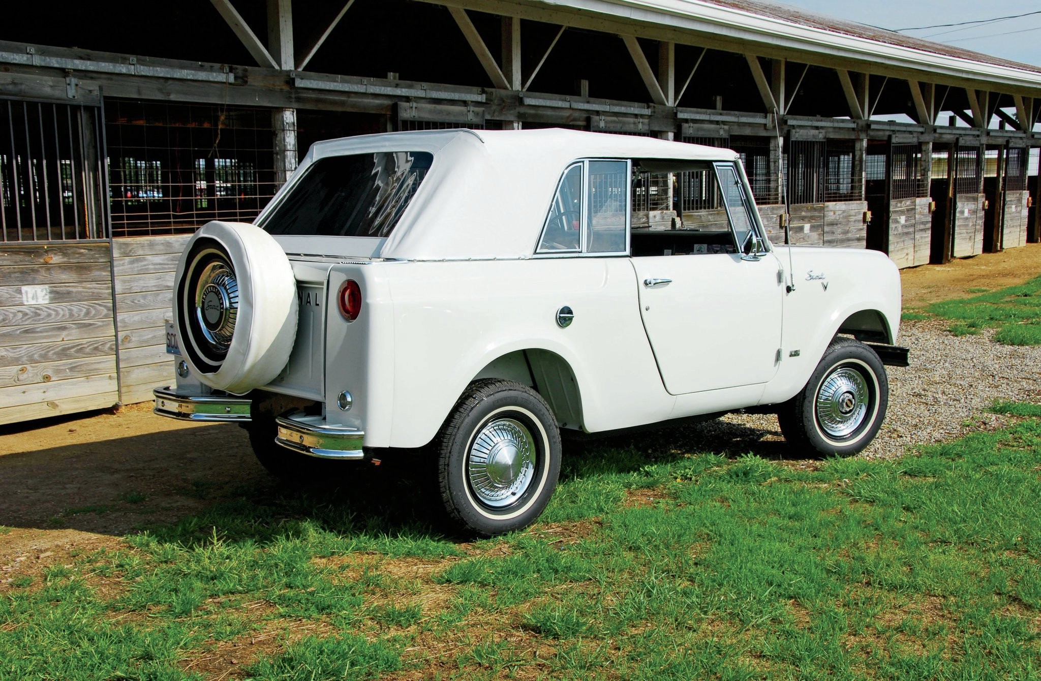 1967 international scout 800 convertible rear three quarter