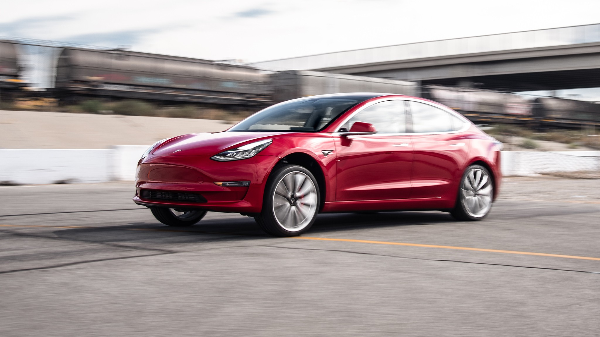 2018 Tesla Model 3 Dual Motor Performance launching in Fontana