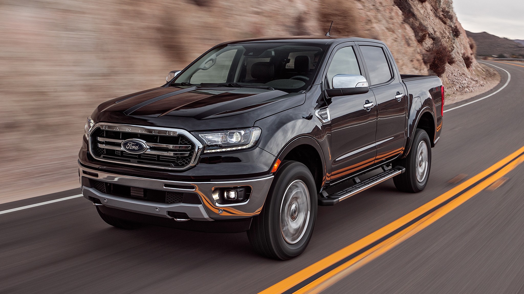 2019 Ford Ranger Lariat 4x4 Ecoboost front three quarter rolling