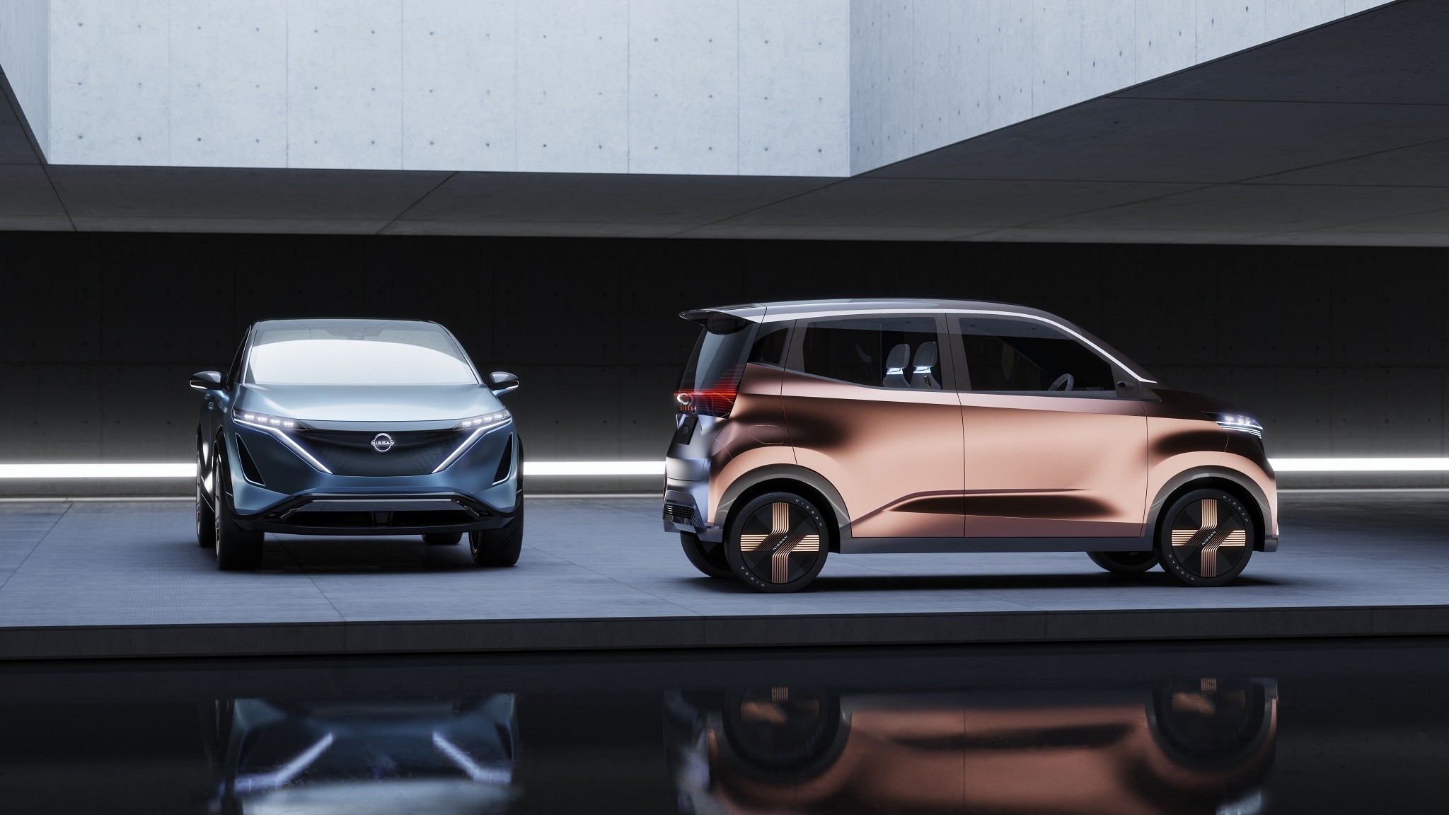 Nissan Ariya Concept and IMk Concept 3