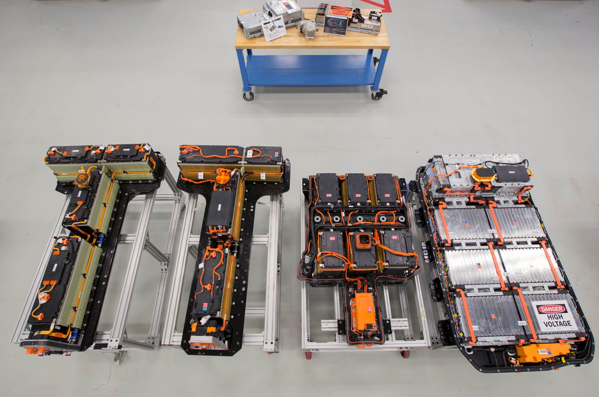 2017 Chevrolet Bolt EV Battery Lab first generation Volt battery pack vs Spark EV