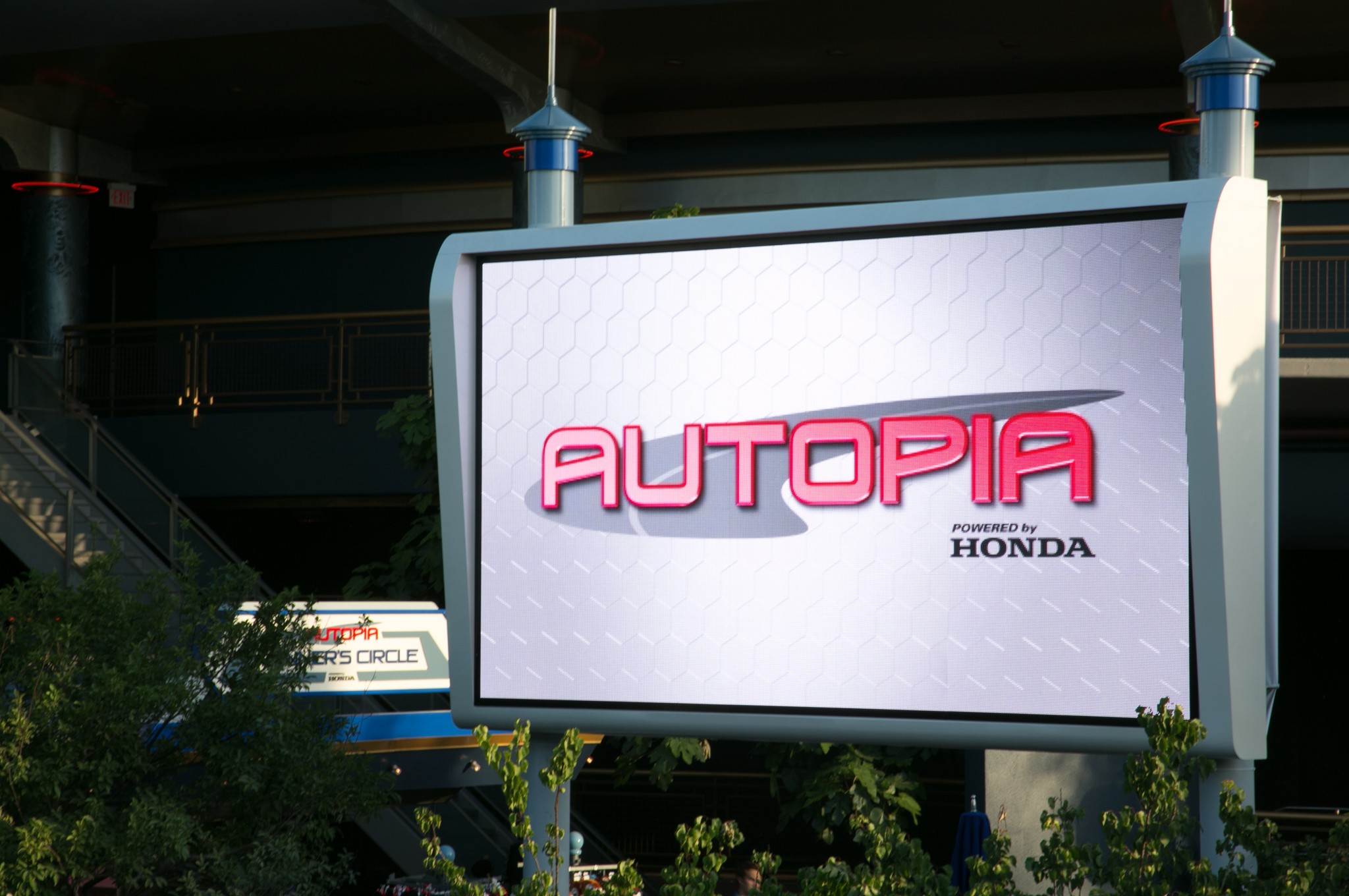 Disneyland Autopia Refresh powered by Honda sign 03
