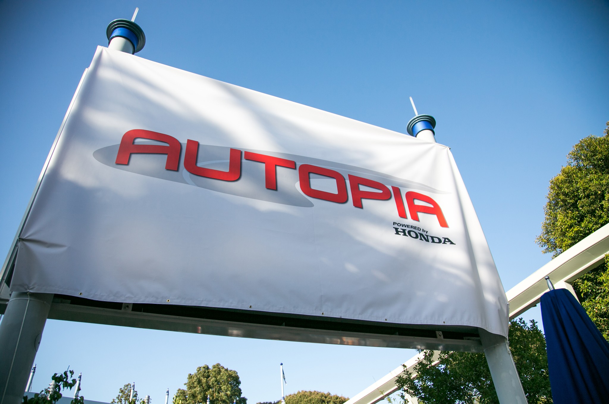 Disneyland Autopia Refresh powered by Honda sign