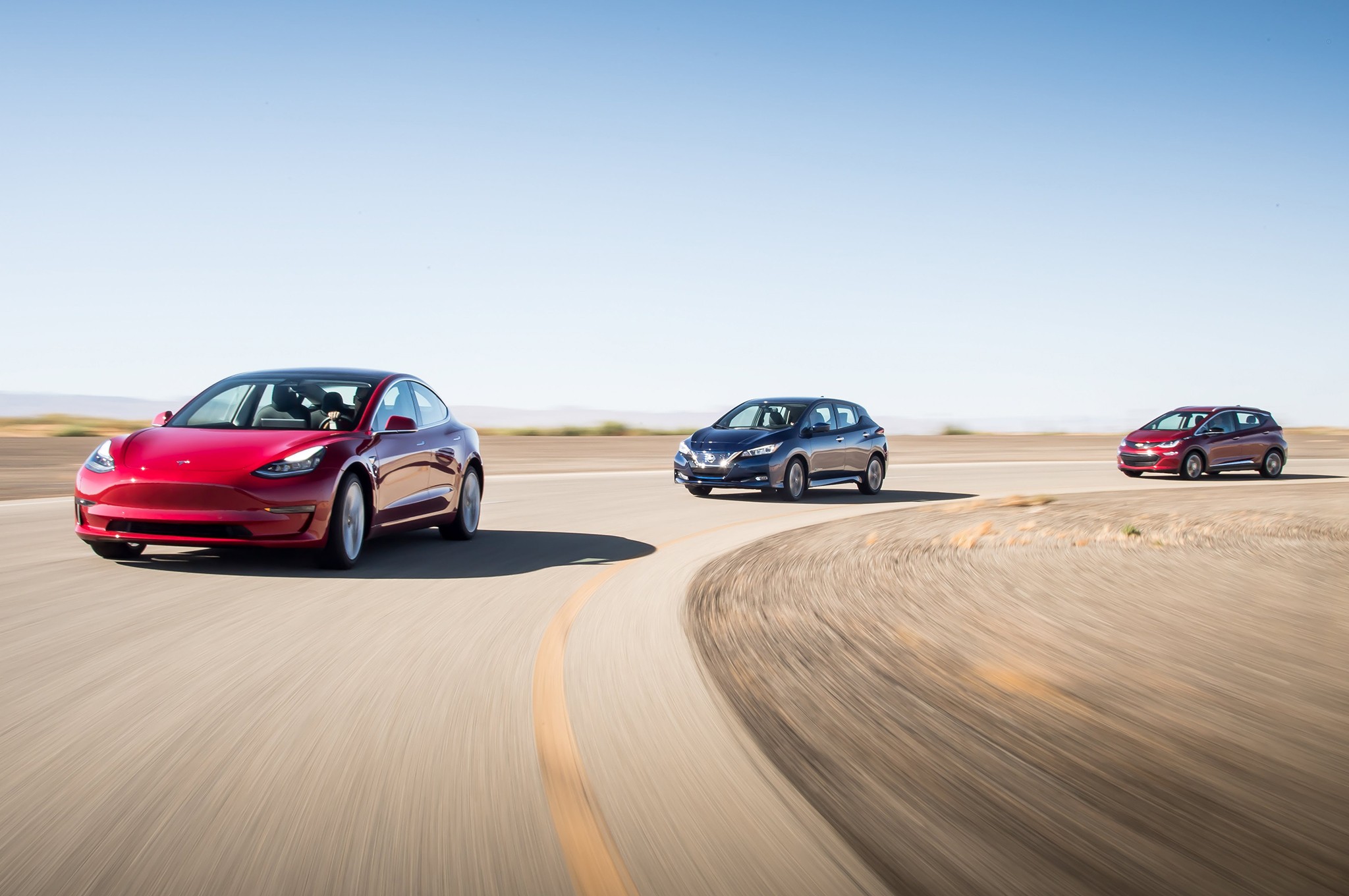Chevrolet Bolt EV Premier vs Nissan Leaf SL vs Tesla Model 3 Long Range 05