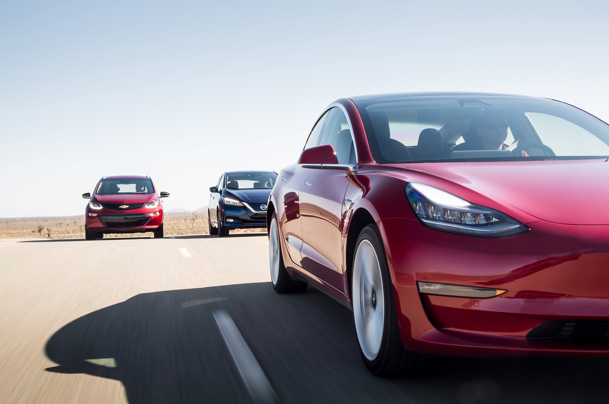 Chevrolet Bolt EV Premier vs Nissan Leaf SL vs Tesla Model 3 Long Range 03