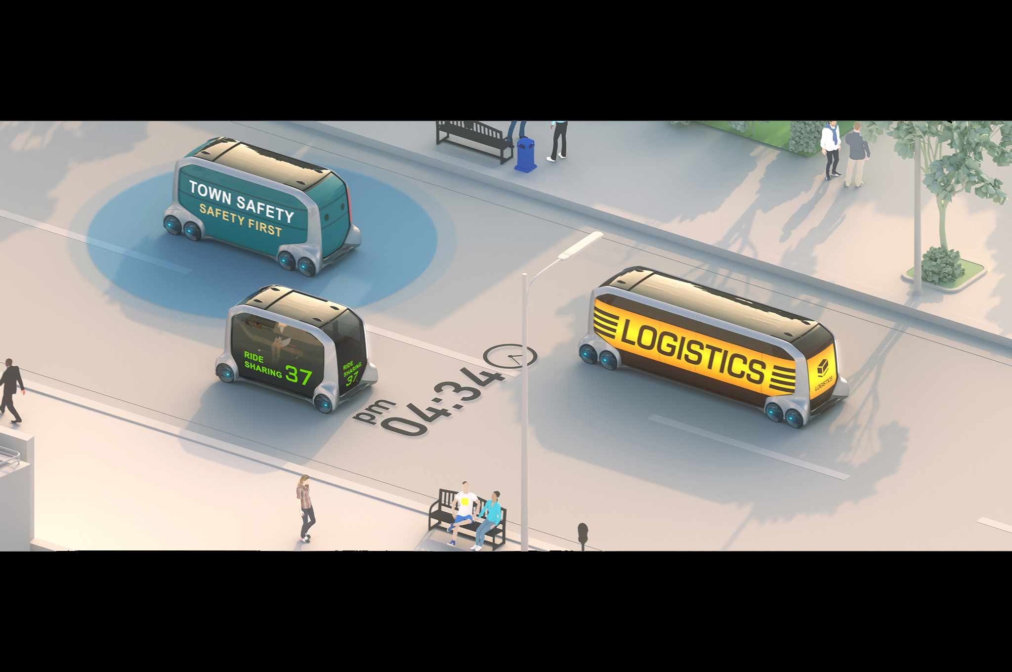 Toyota e Palette CES 2018 rendering