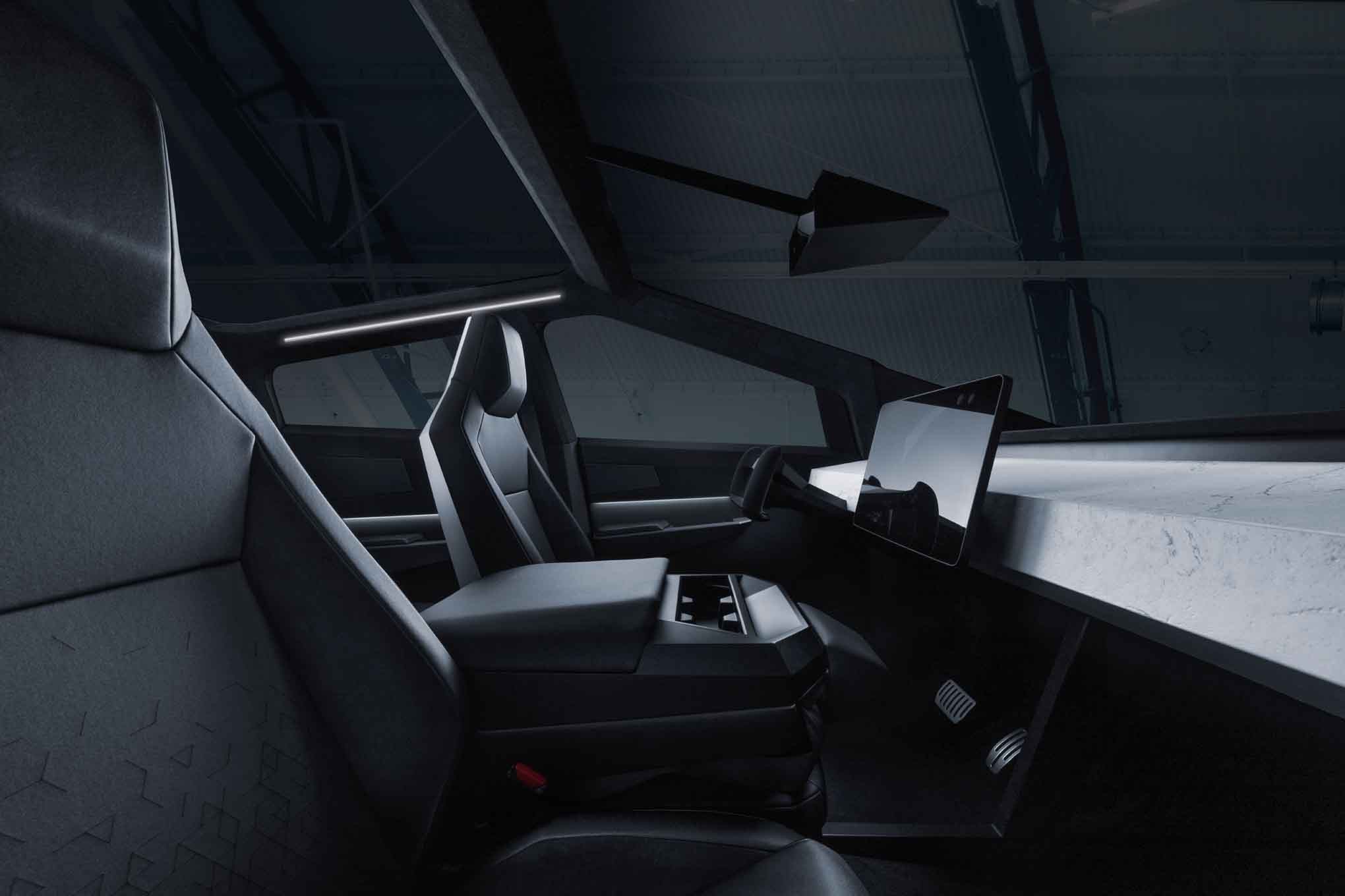 tesla cybertruck interior (2)