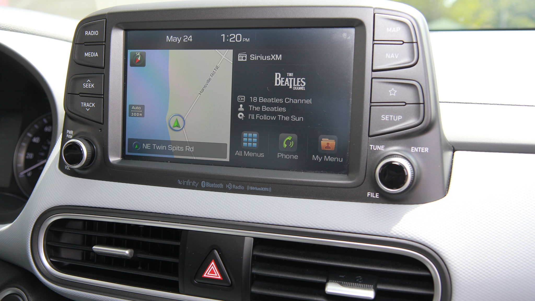 2020 hyundai kona ultimate awd display