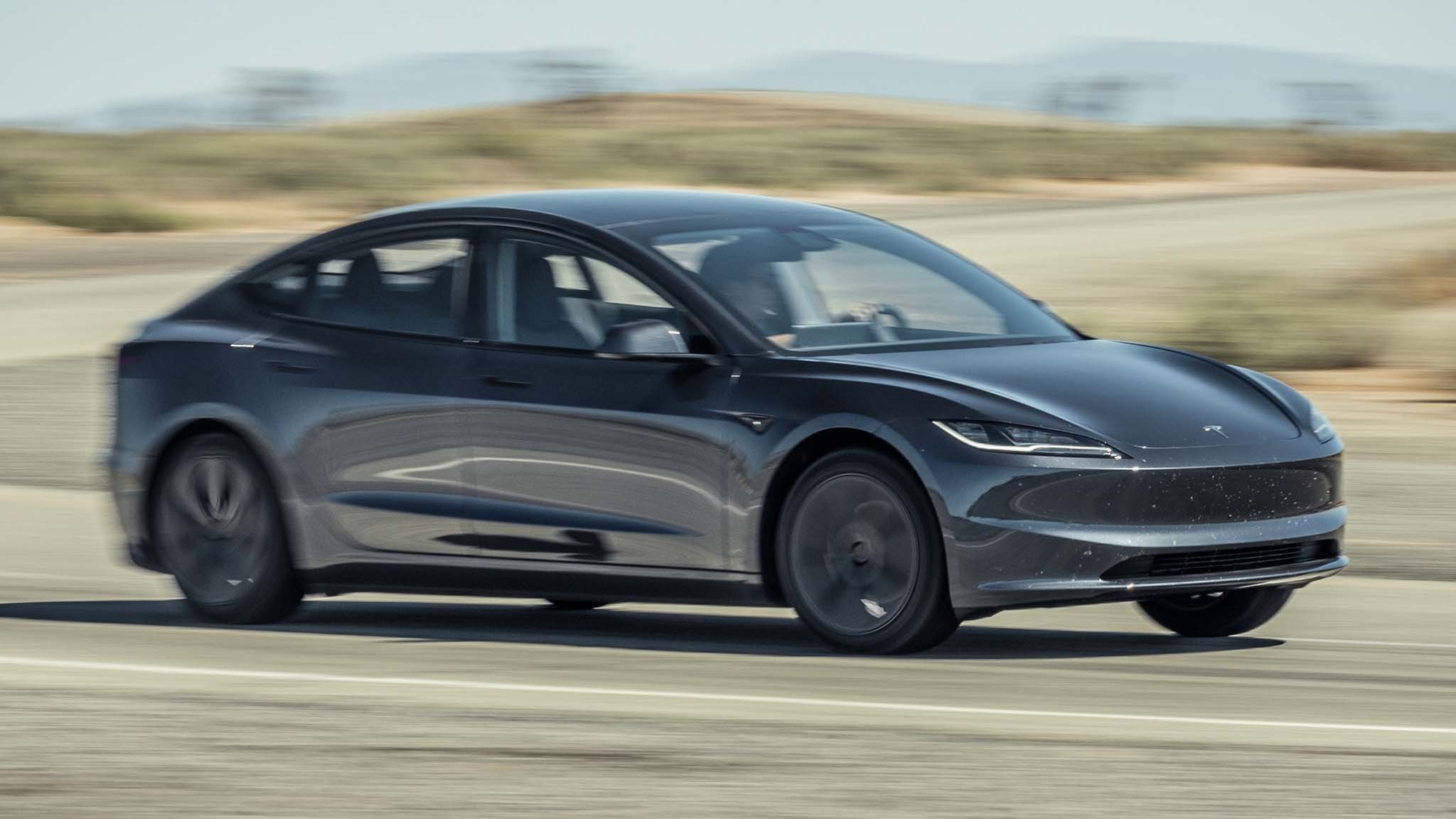170 2024 Tesla Model 3 RWD Short Range in motion