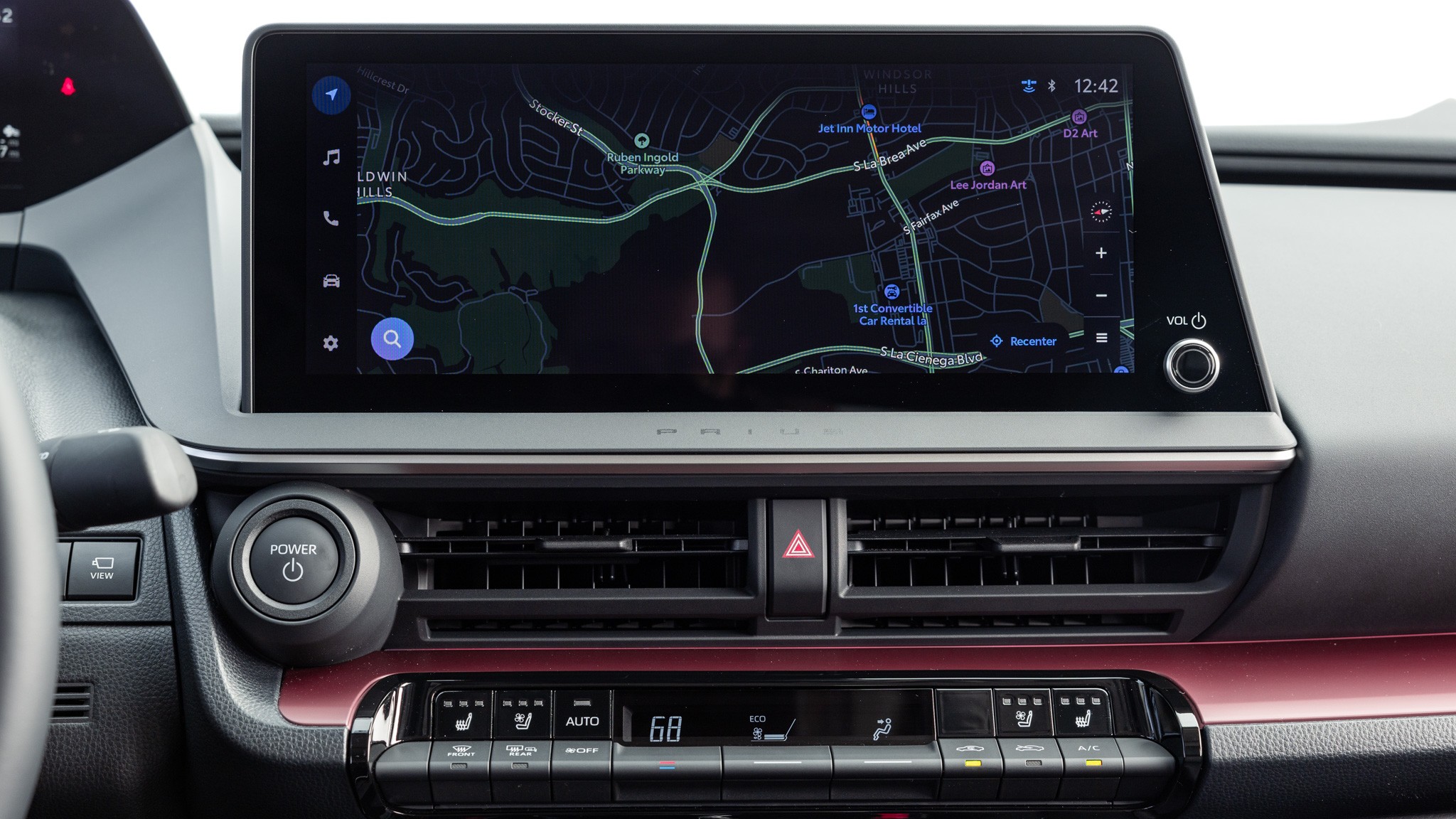 042 2024 LongTerm Toyota Prius Prime Hybrid infotainment screen