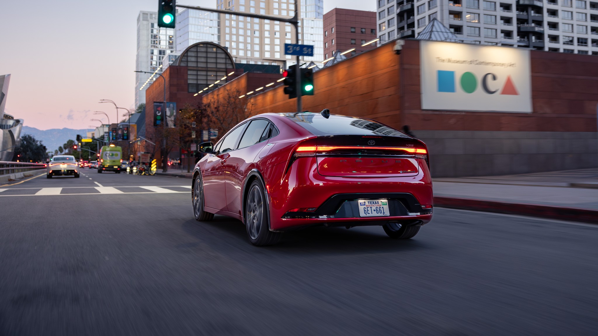 033 2024 LongTerm Toyota Prius Prime Hybrid rear view