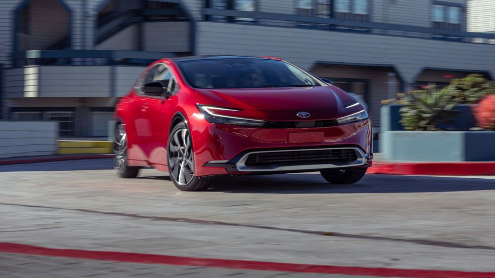 007 2024 LongTerm Toyota Prius Prime Hybrid 2 front in motion