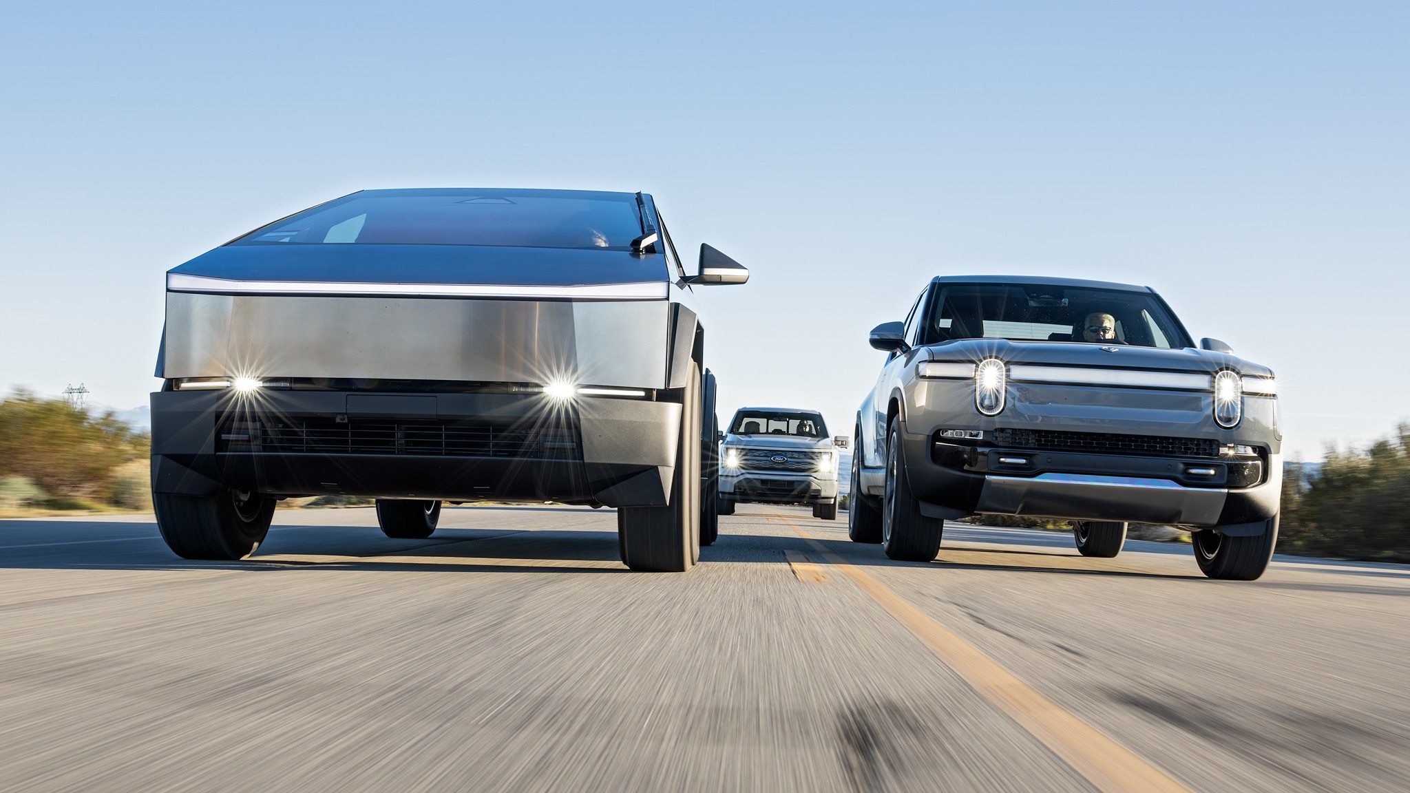 005 2024 Tesla Cybertruck Rivian R1T Ford Lightning Group