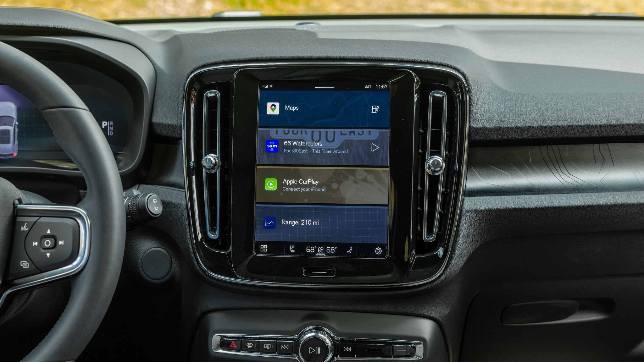 008 2024 Volvo XC40 Recharge infotainment screen