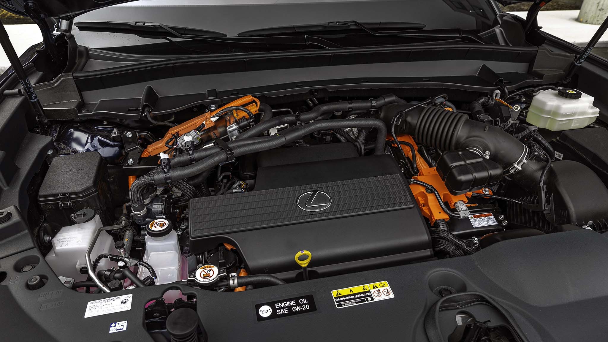 028 2024 lexus tx550h plug in hybrid under hood