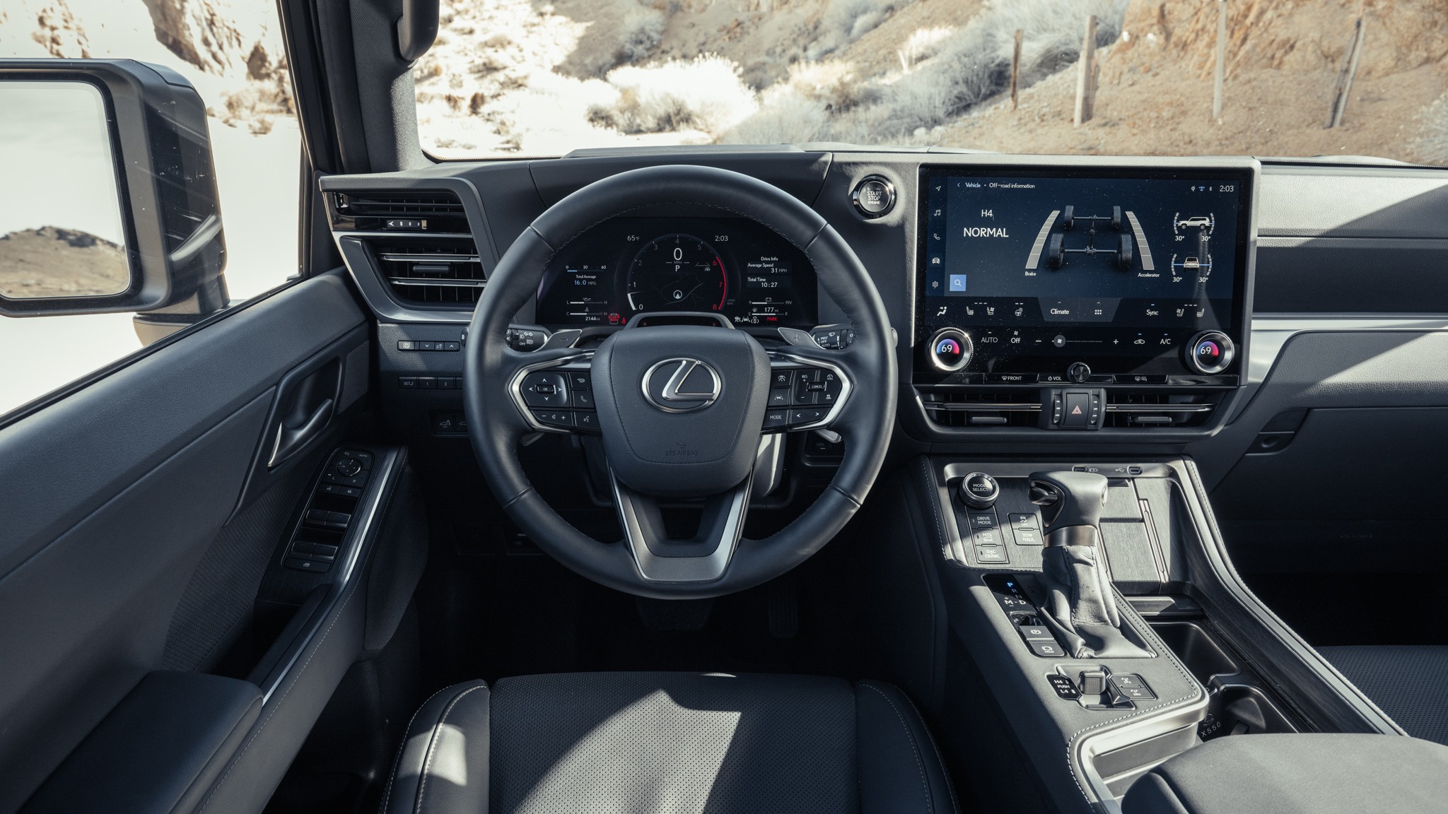 005 2024 Lexus GX550 Overtrail Dash