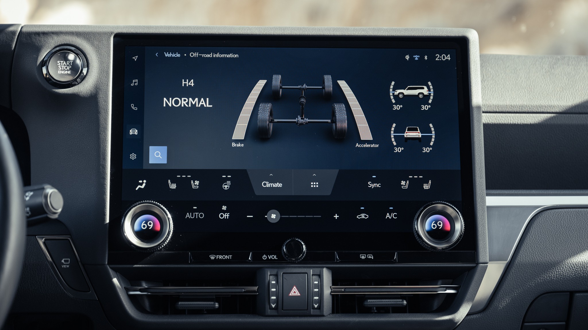 020 2024 Lexus GX550 Overtrail infotainment screen