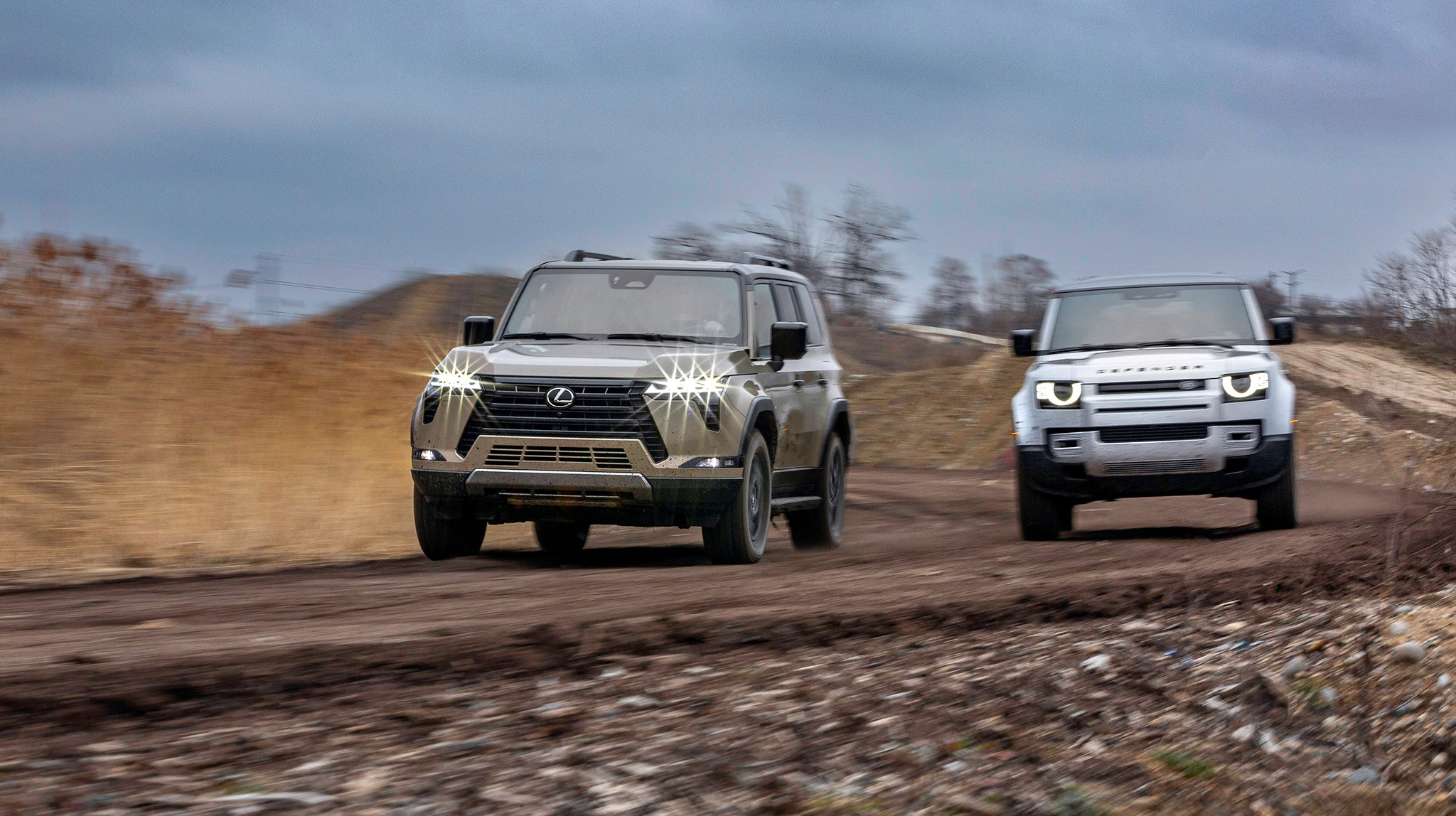 004 2024 Lexus GX550h Overtrail  vs 2023 Land Rover Defender 110SE